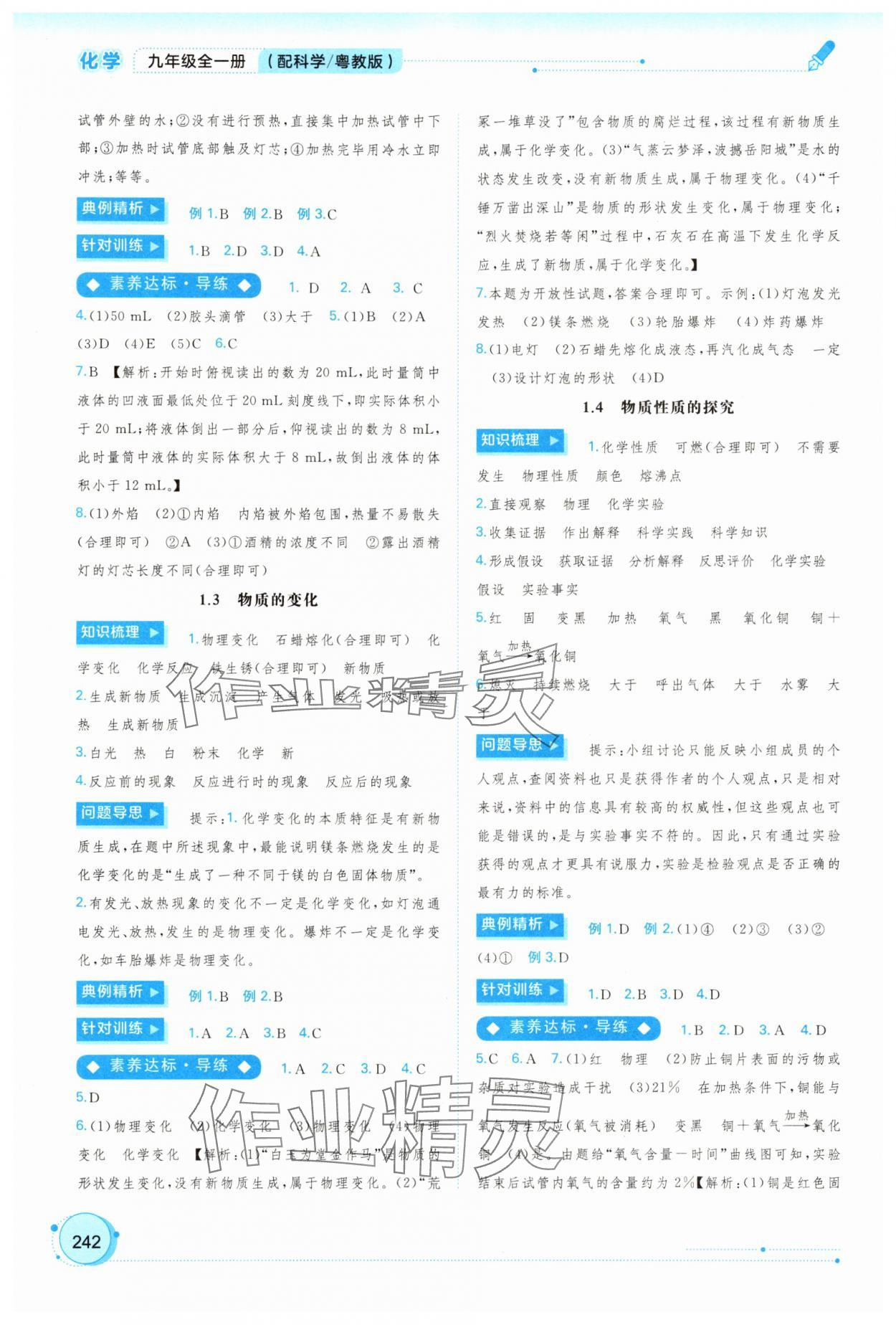 2025年新课程学习与测评同步学习九年级化学全一册科粤版 第2页