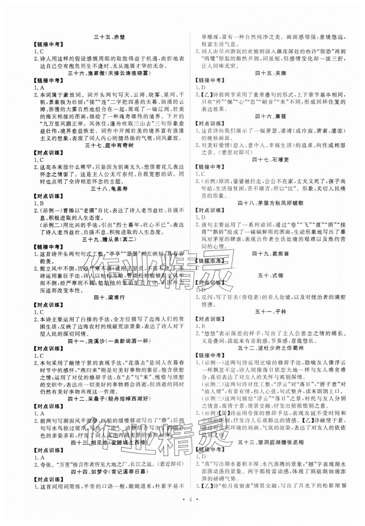 2024年湖北中考初中學(xué)業(yè)水平考試總復(fù)習(xí)語文 第4頁