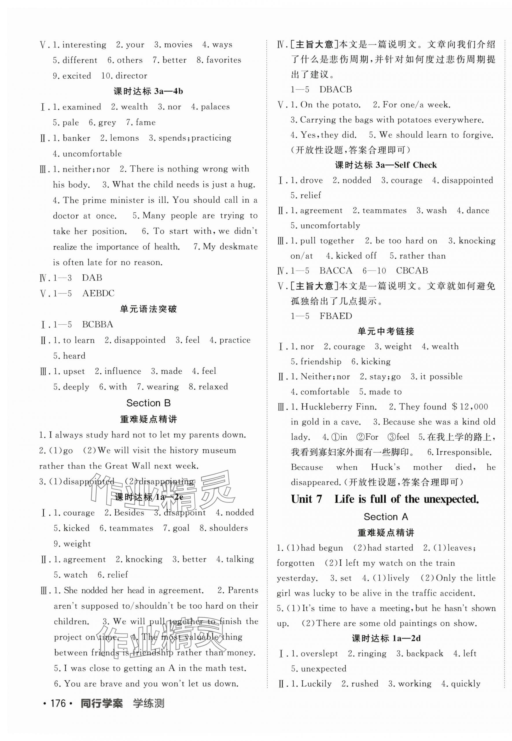 2025年同行学案九年级英语全一册鲁教版 第7页