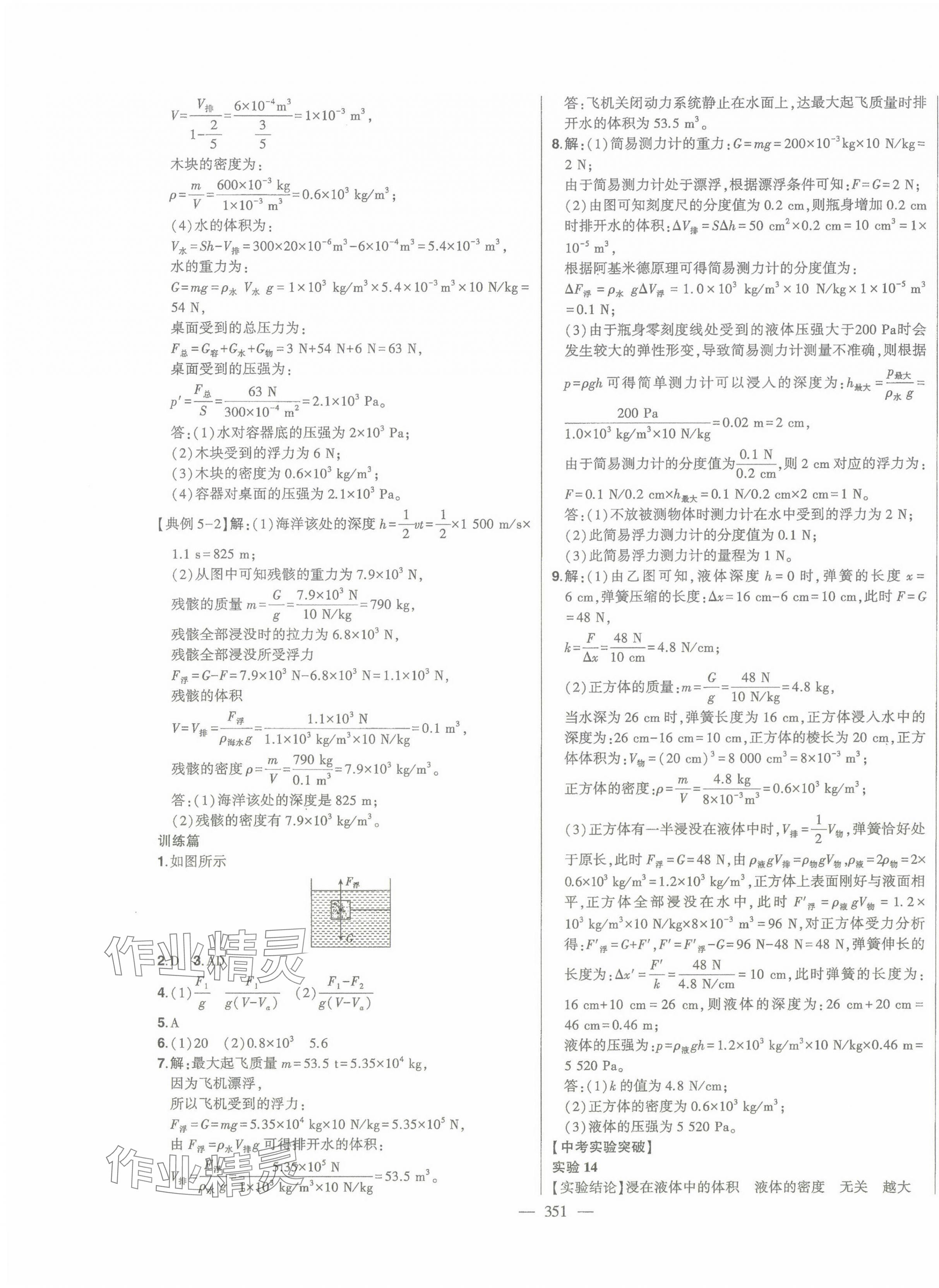 2025年智慧大課堂學(xué)業(yè)總復(fù)習(xí)全程精練物理人教版 第11頁