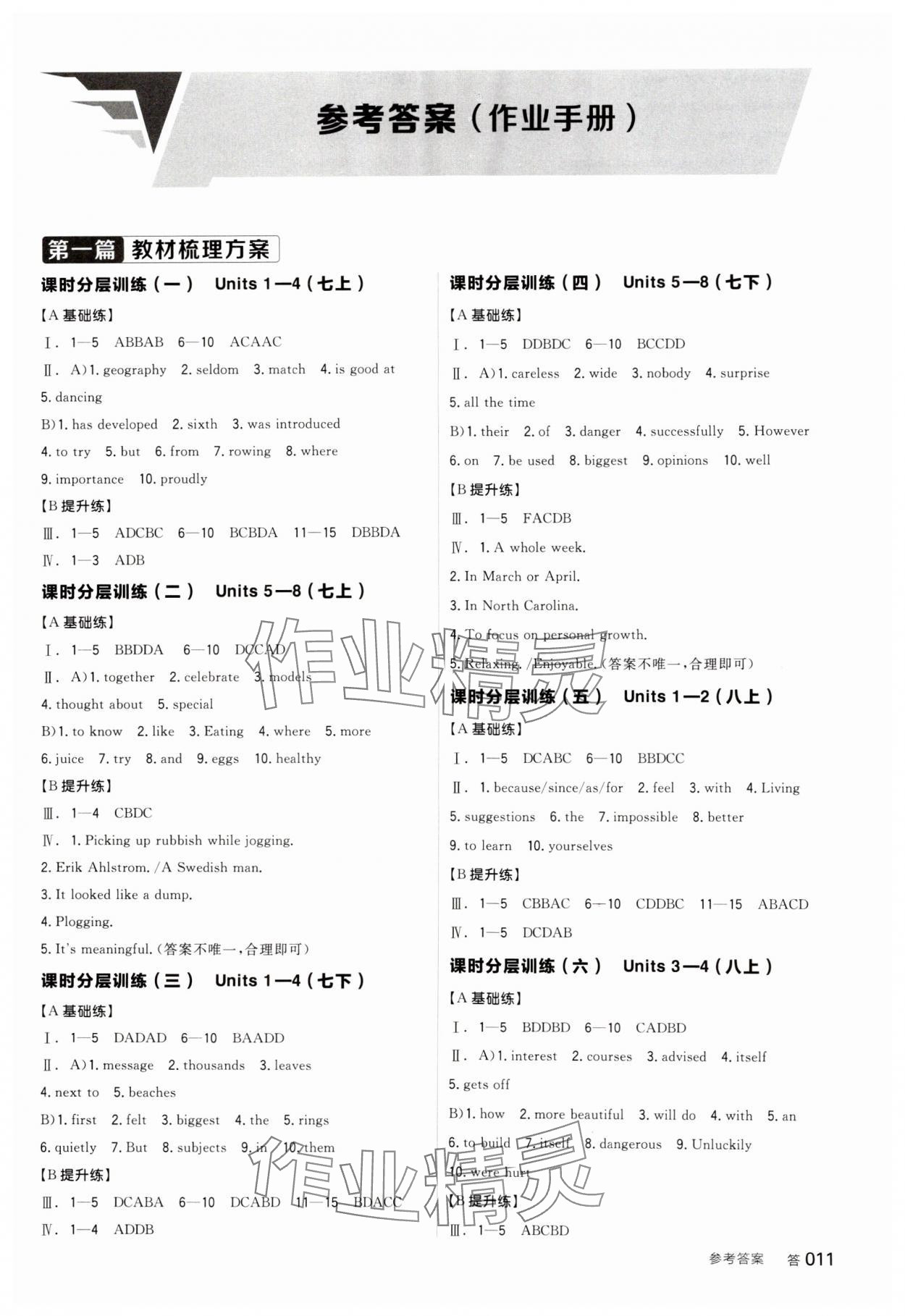 20245年全品中考復(fù)習(xí)方案英語聽課手冊徐州專版 第10頁