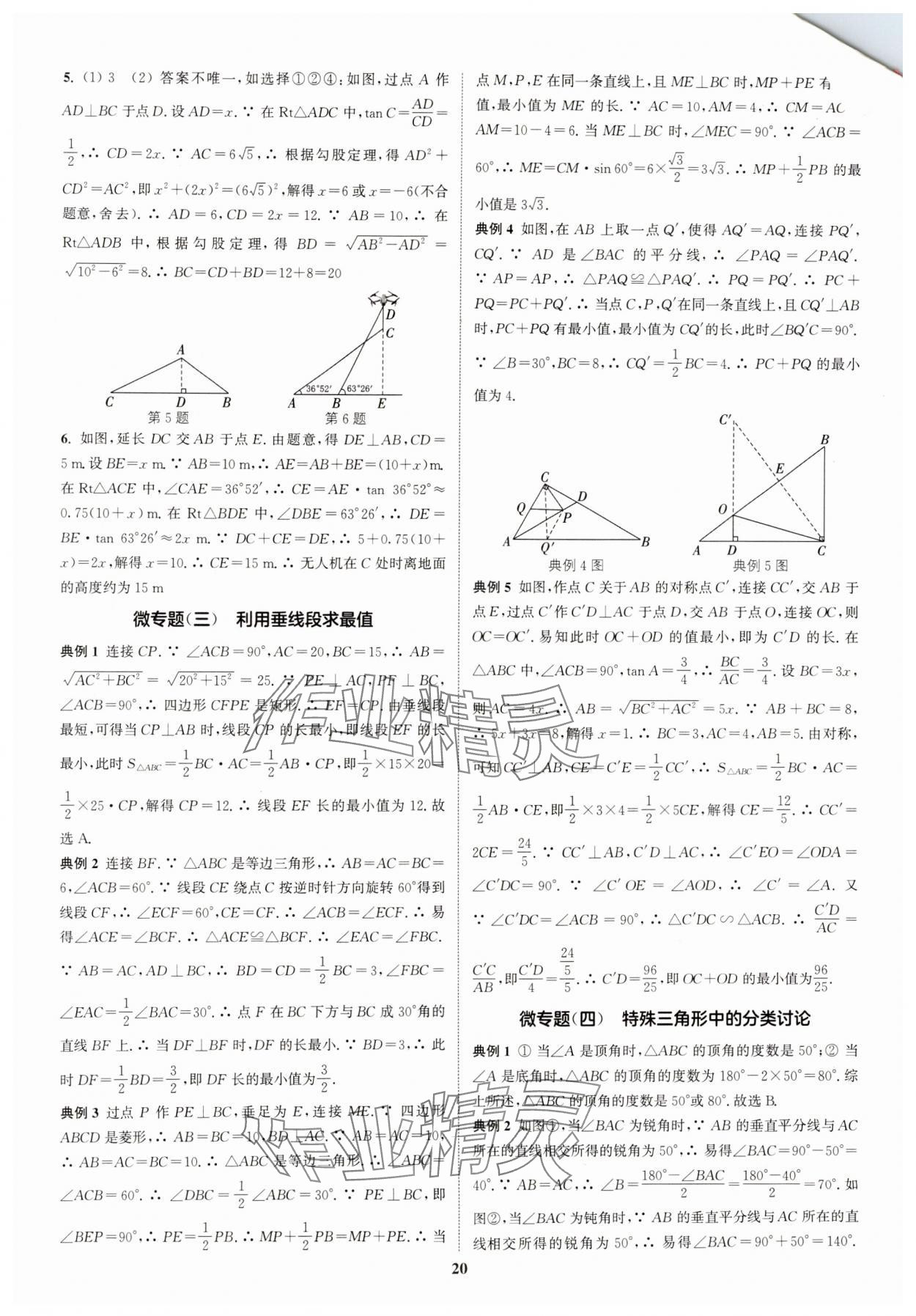 2025年通城學典通城1典中考復(fù)習方略數(shù)學江蘇專用 參考答案第20頁