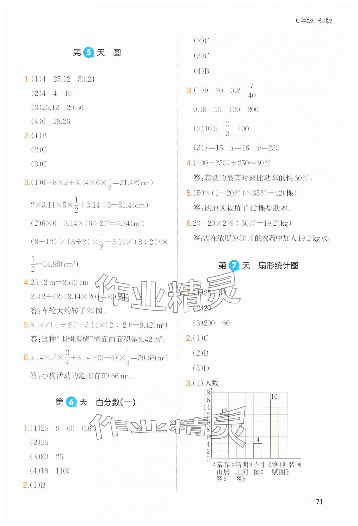 2025年一本六年級(jí)數(shù)學(xué)人教版寒假銜接 第3頁(yè)