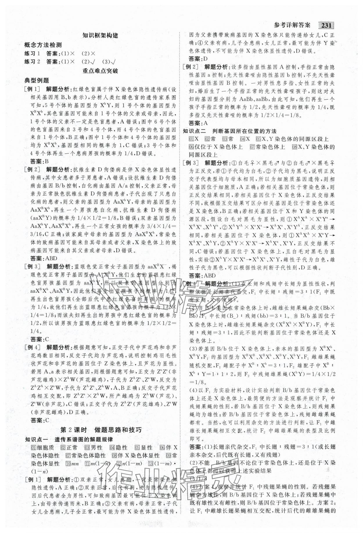 2025年金版教程高中新課程創新導學案生物必修2人教版 參考答案第9頁