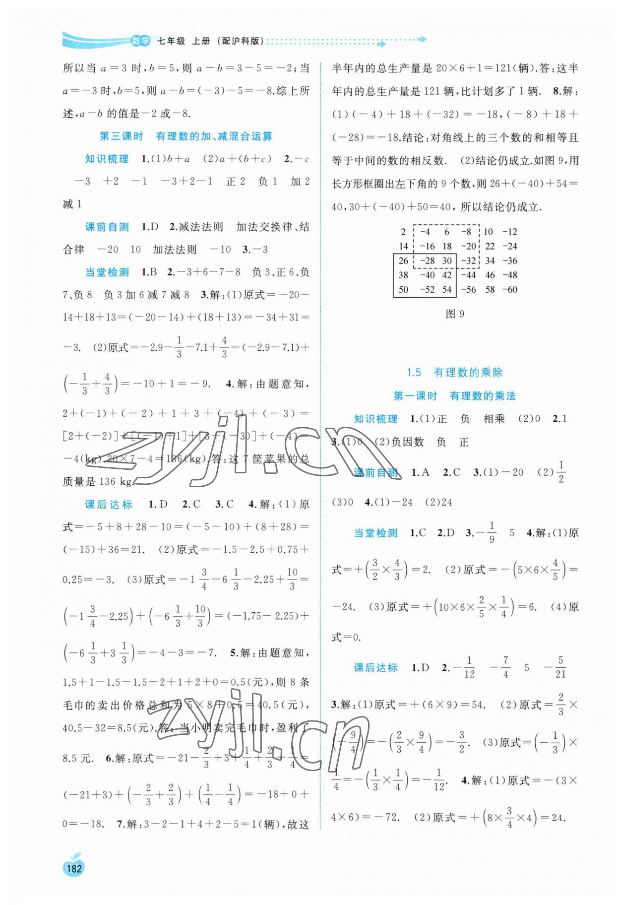 2023年新課程學(xué)習(xí)與測(cè)評(píng)同步學(xué)習(xí)七年級(jí)數(shù)學(xué)上冊(cè)滬科版 第4頁(yè)