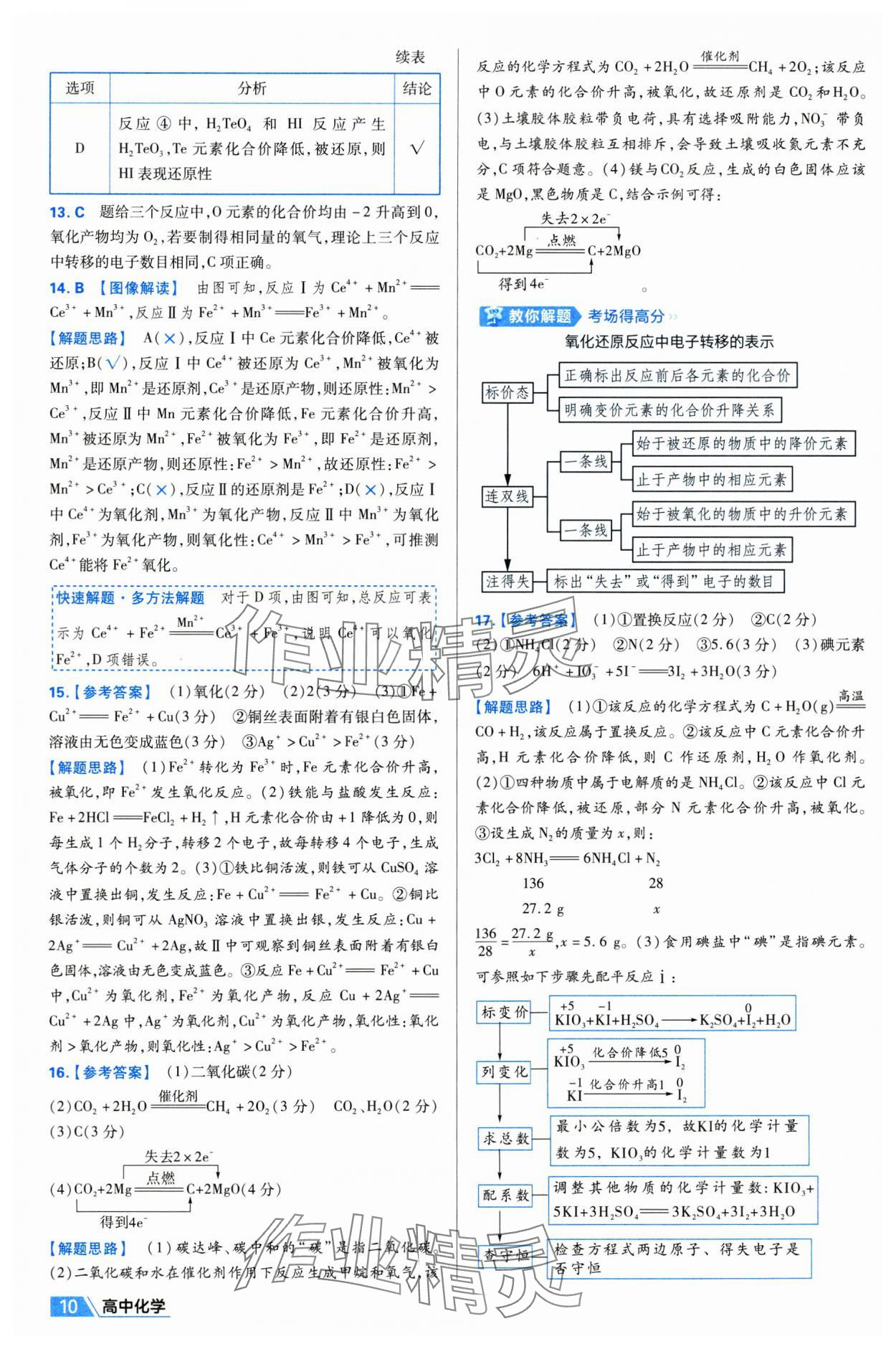 2025年金考卷名師名題單元雙測卷高中化學必修第一冊人教版 第10頁