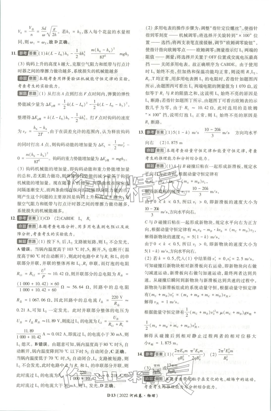 2026年新高考5年真題物理河北專版&nbsp;第13頁