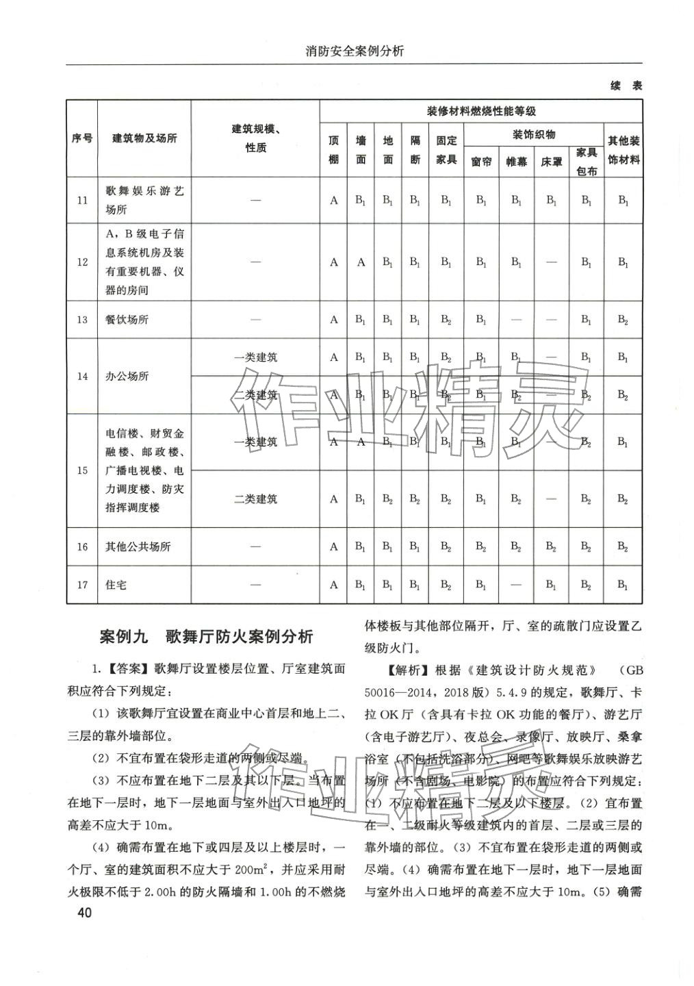 2025年消防安全案例分析章节配套复习题集&nbsp;参考答案第16页
