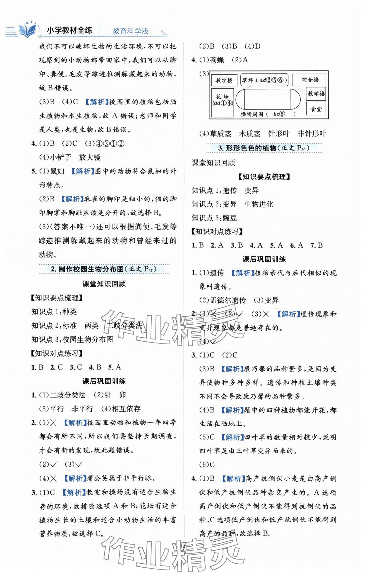 2024年教材全練六年級科學下冊教科版 第6頁