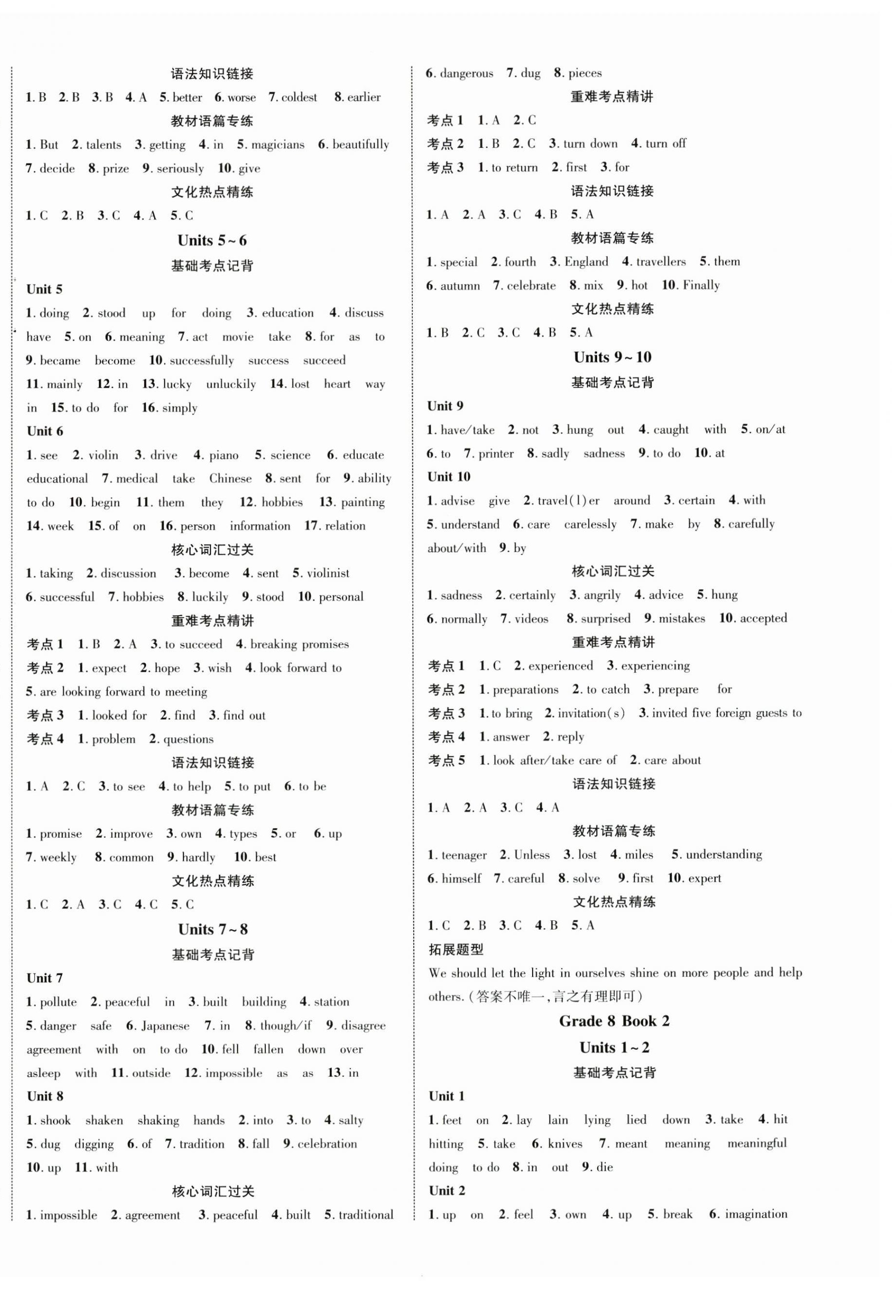 2024年優化指導英語中考廣西專版 第4頁