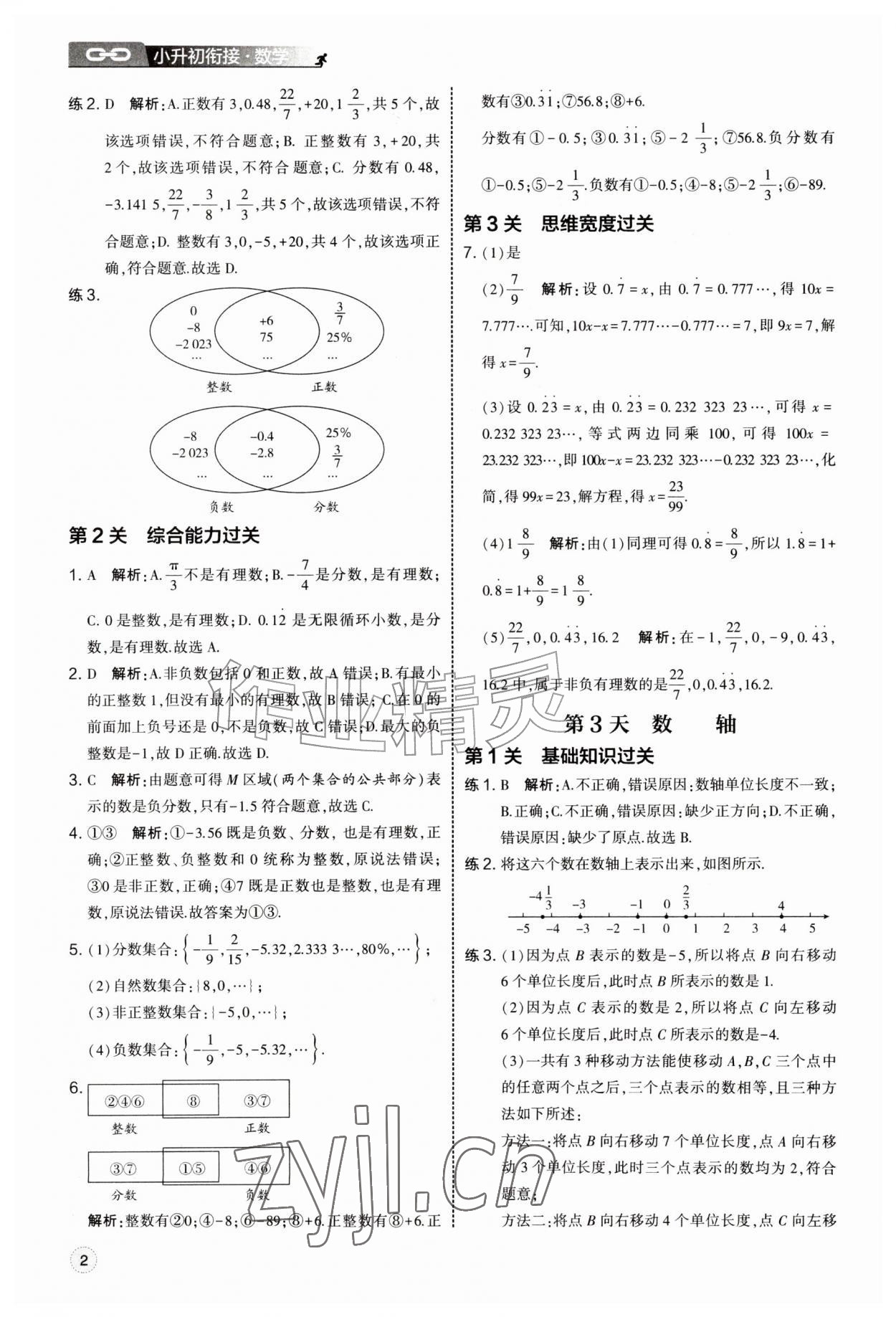 2026年经纶学典新初一预科班数学&nbsp;第2页