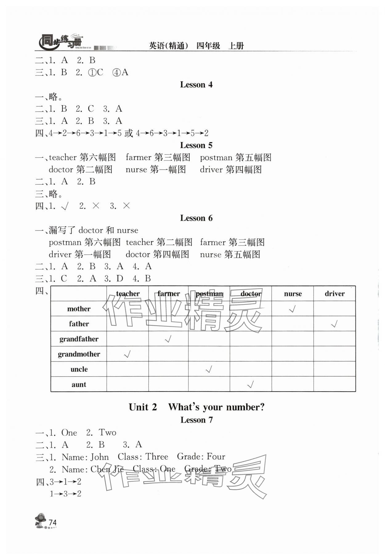 2024年同步練習(xí)冊(cè)人民教育出版社四年級(jí)英語上冊(cè)人教精通版新疆專版彩版 第2頁