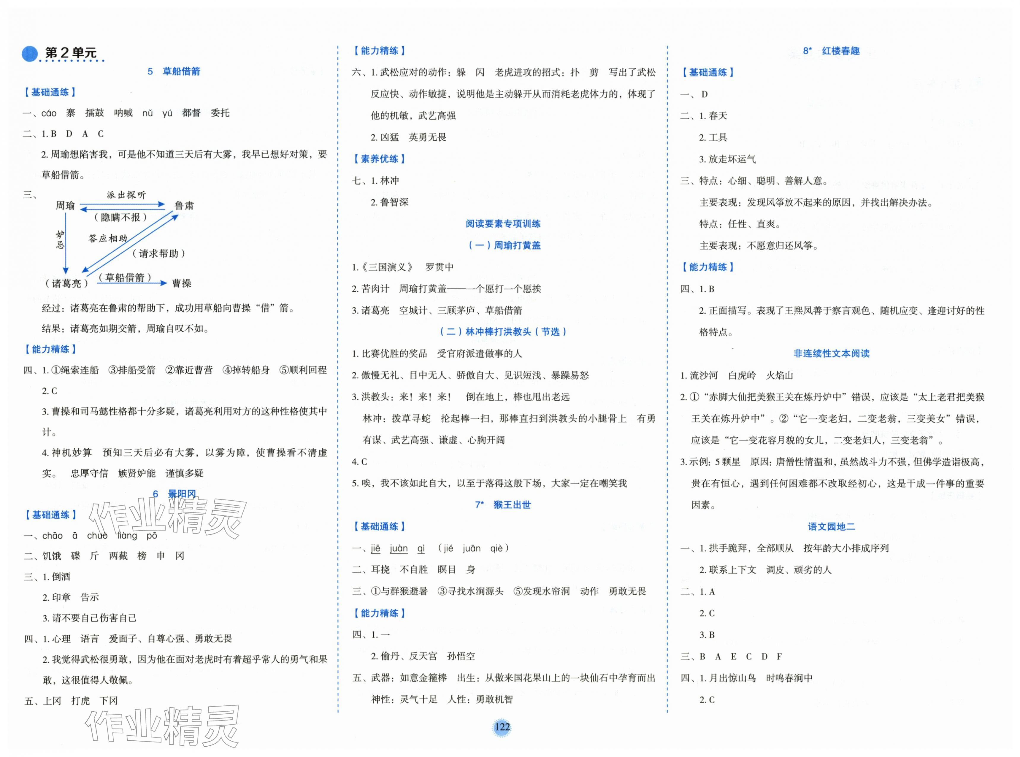 2026年优秀生作业本五年级语文下册人教版&nbsp;第2页