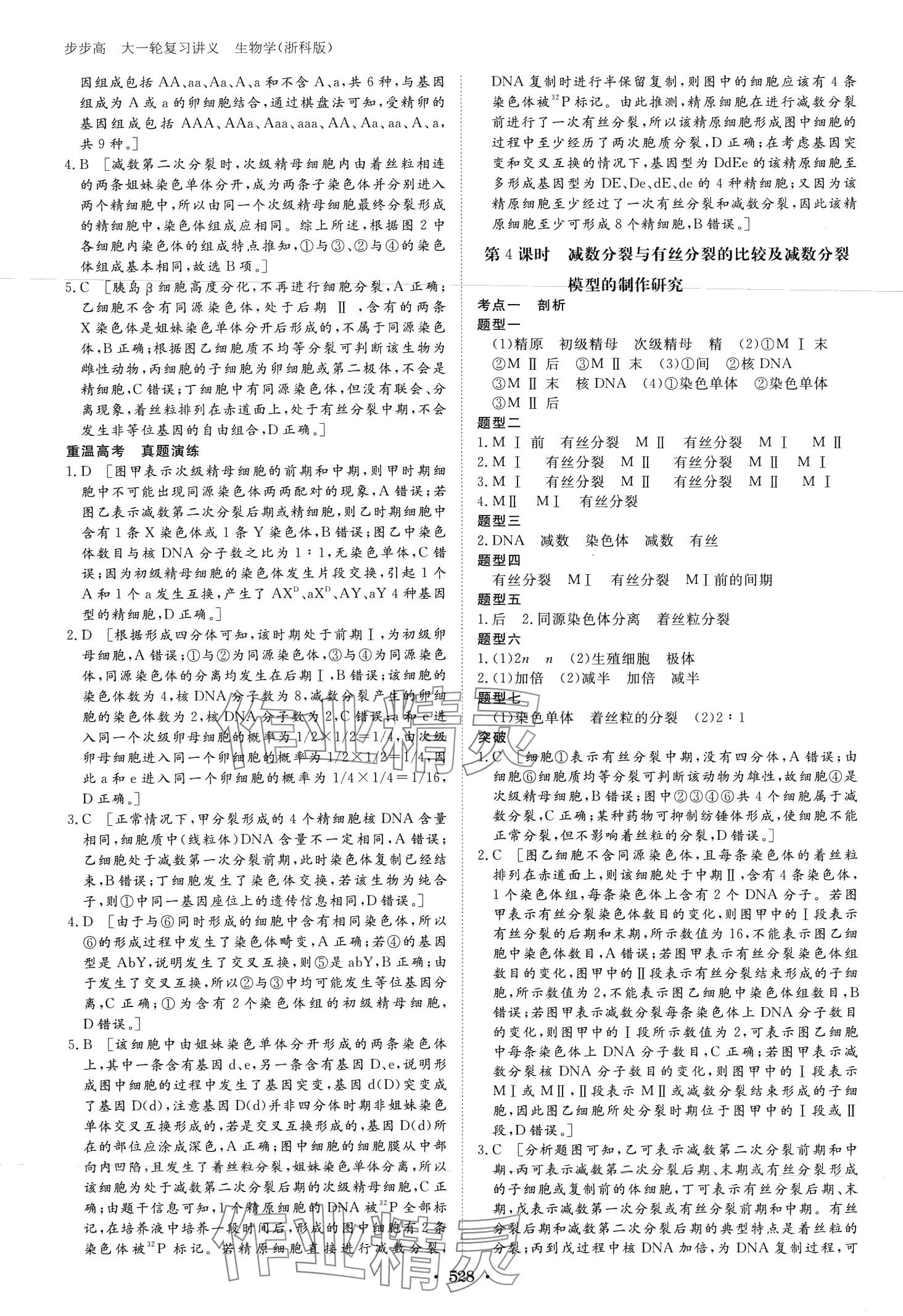 2024年步步高大一輪復(fù)習(xí)講義高中生物浙科版 第18頁(yè)