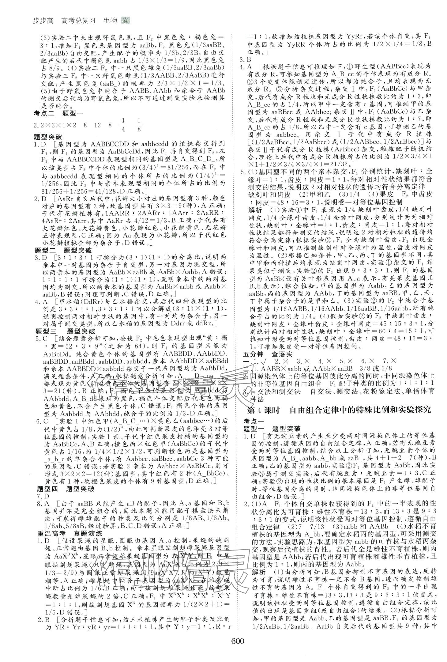 2024年步步高高考總復(fù)習(xí)大一輪復(fù)習(xí)講義高中生物通用版 第16頁