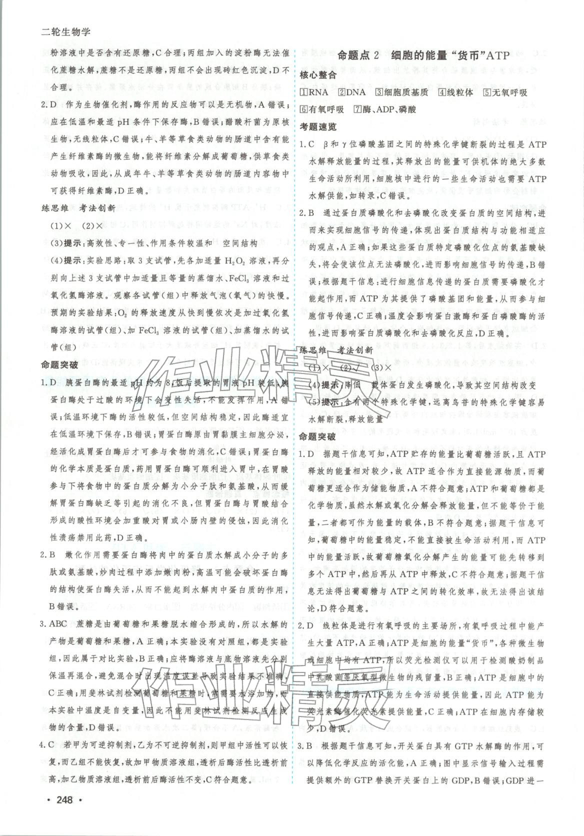 2026年高考一线大二轮专题复习与测试生物江苏专版&nbsp;第4页