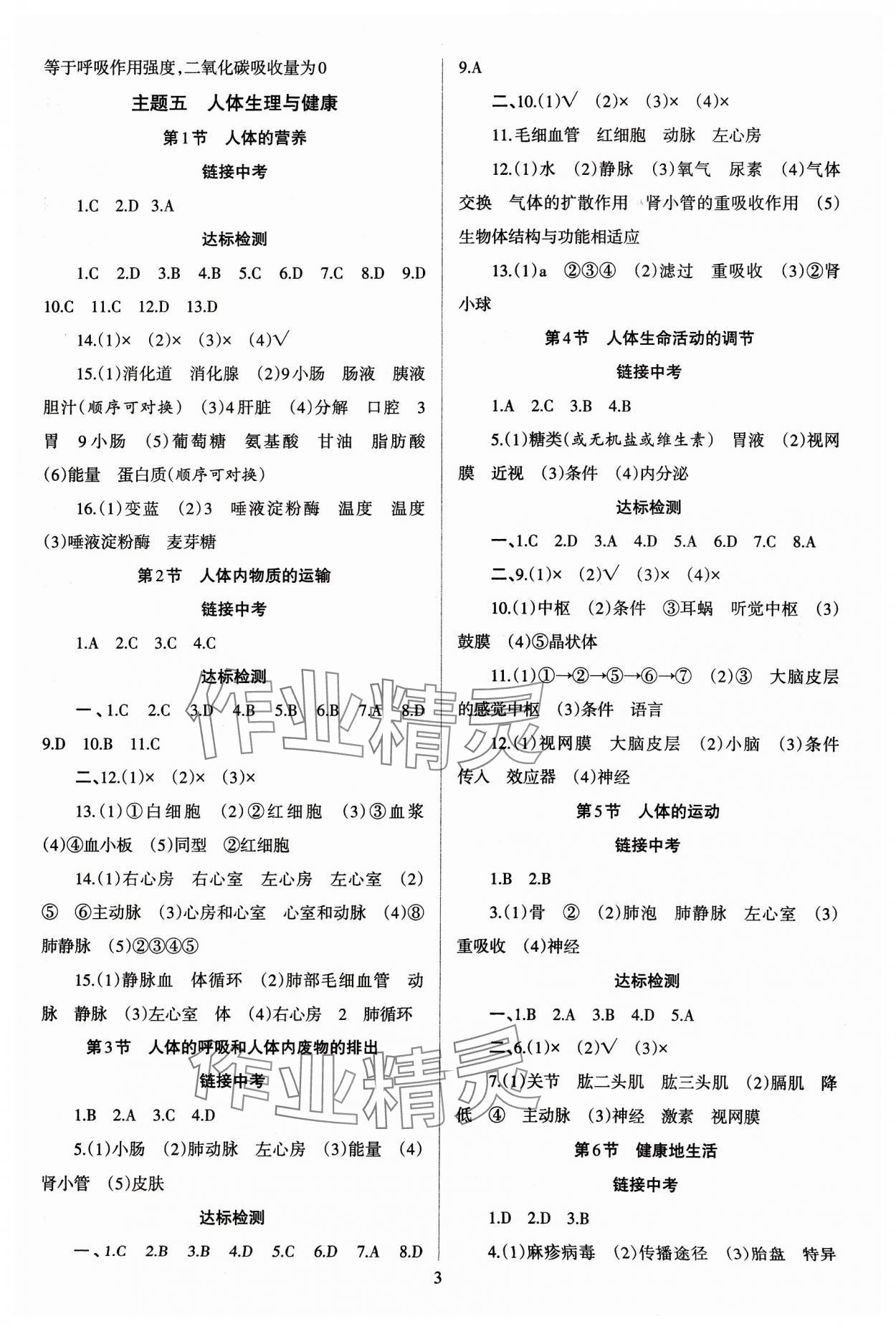 2024年中學(xué)生學(xué)習(xí)報(bào)試題與研究生物福建專(zhuān)版 第3頁(yè)