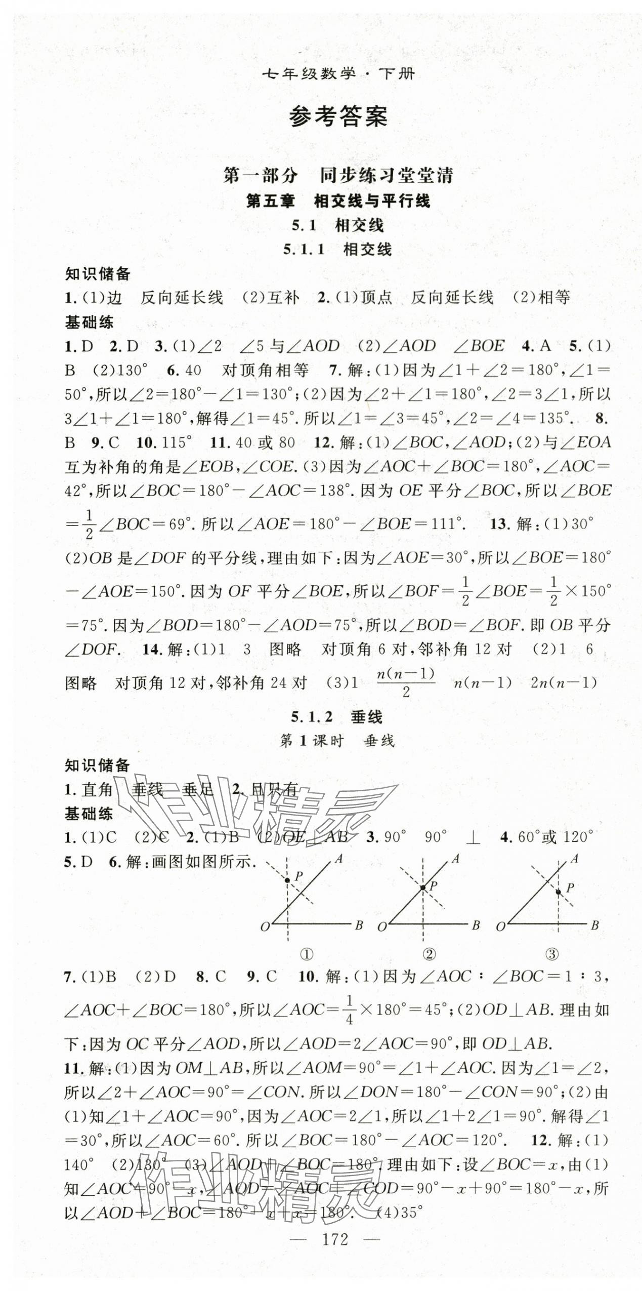 2024年名师学案七年级数学下册人教版湖北专版 第1页