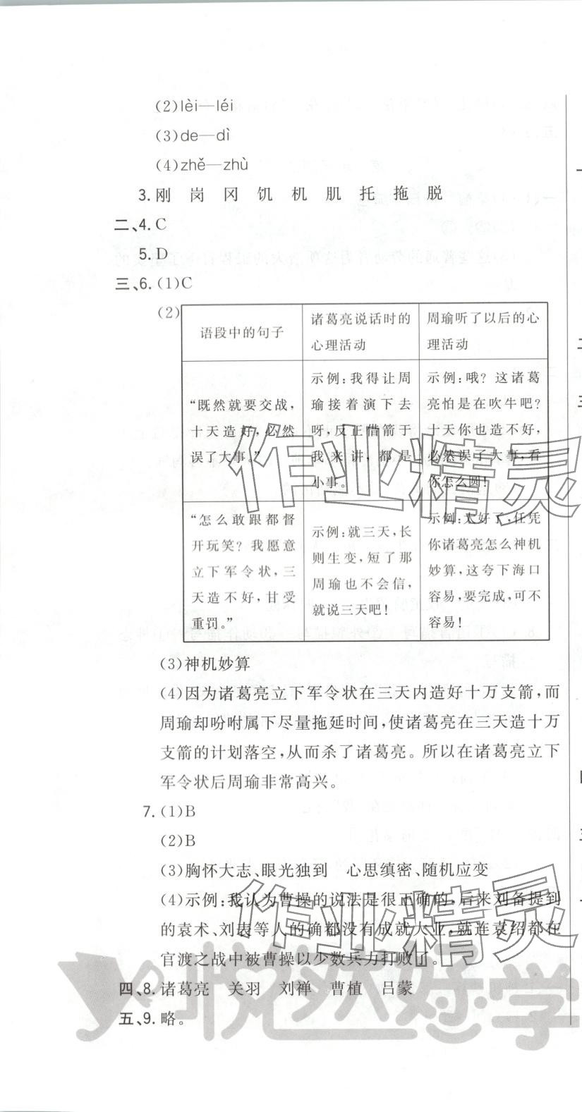2025年悅?cè)缓脤W(xué)生周周測五年級語文下冊人教版 第4頁