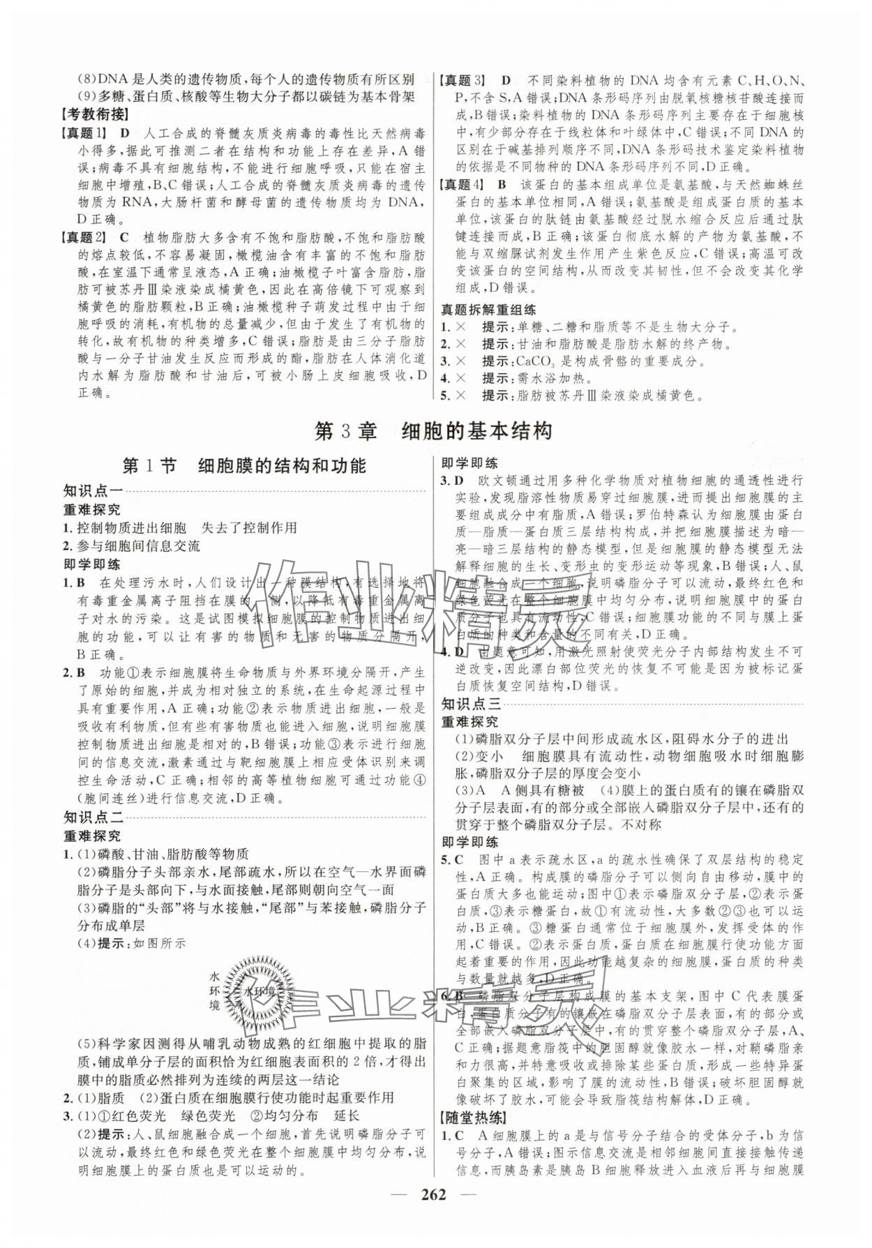 2025年三维设计高中生物必修1人教版 第14页