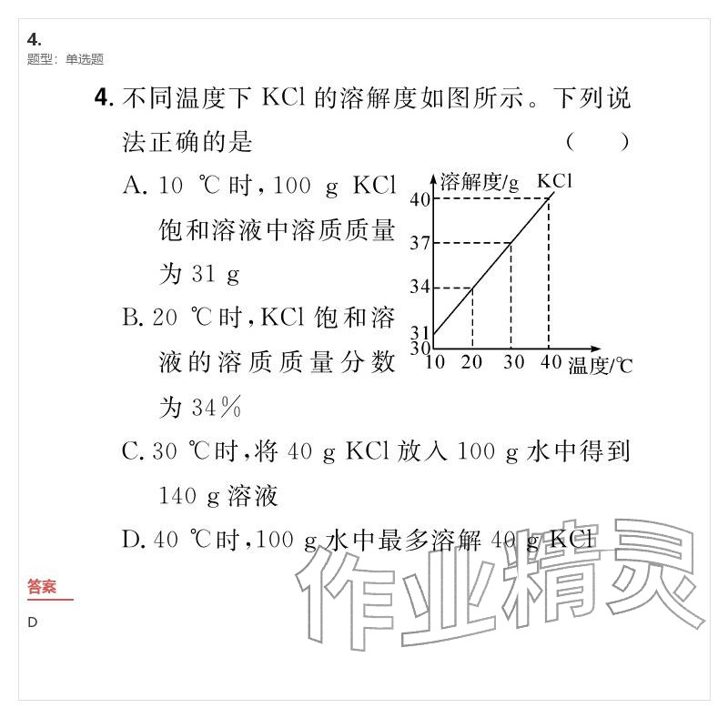 2026年優(yōu)質(zhì)課堂導(dǎo)學(xué)案九年級(jí)化學(xué)下冊(cè)人教版&nbsp;參考答案第4頁(yè)