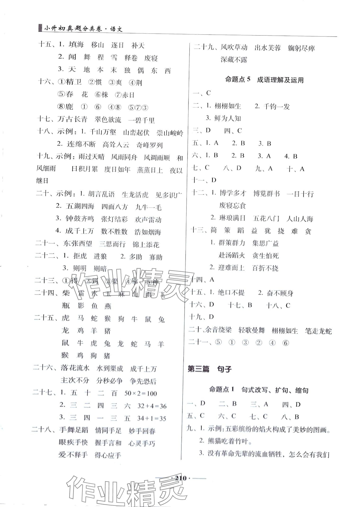 2024年68所名校圖書(shū)小升初真題分類(lèi)卷六年級(jí)語(yǔ)文 第3頁(yè)