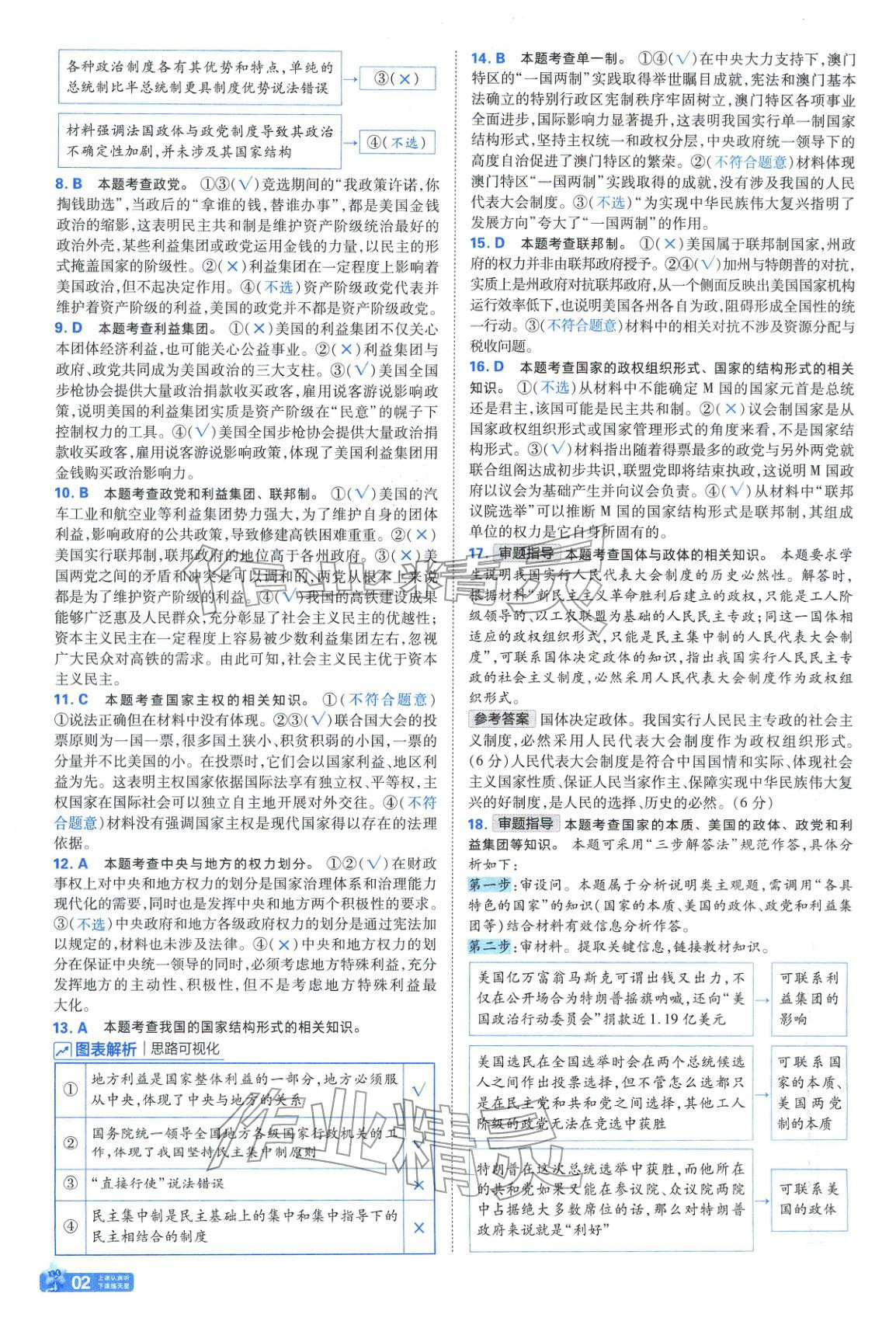 2025年金考卷名師名題單元雙測卷高中道德與法治選擇性必修第一冊人教版&nbsp;第2頁