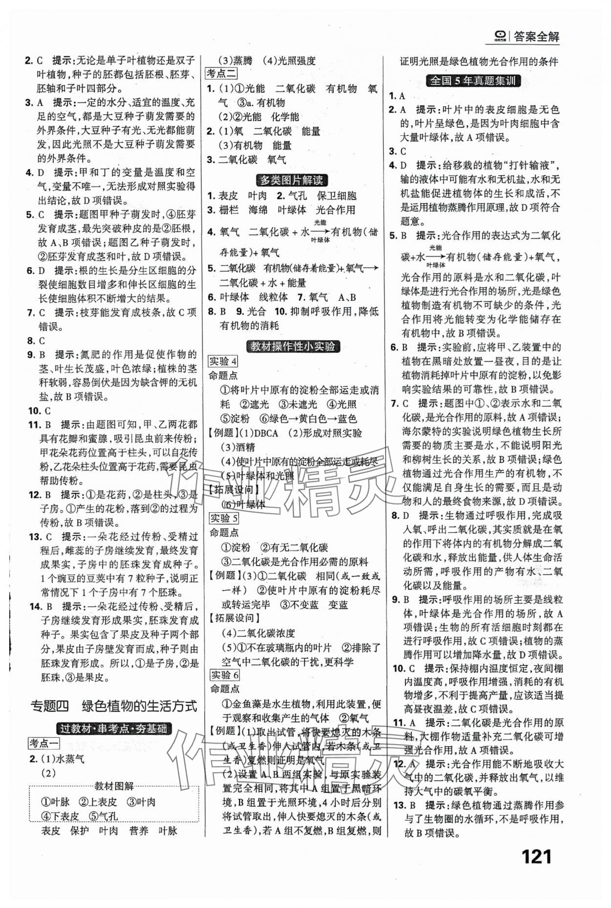 2024年全優(yōu)中考系統(tǒng)總復(fù)習(xí)生物河北專版 第3頁(yè)