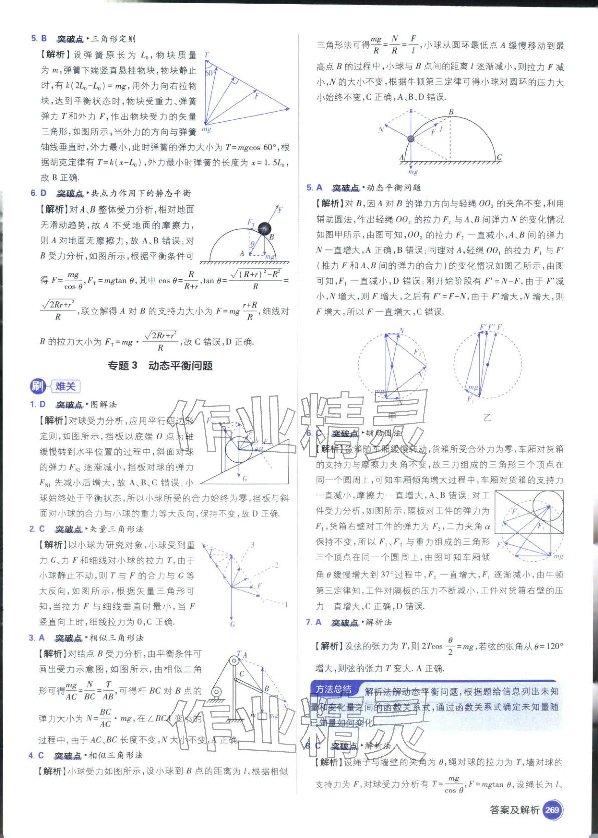 2026年高考必刷题高中物理江苏专版&nbsp;参考答案第15页