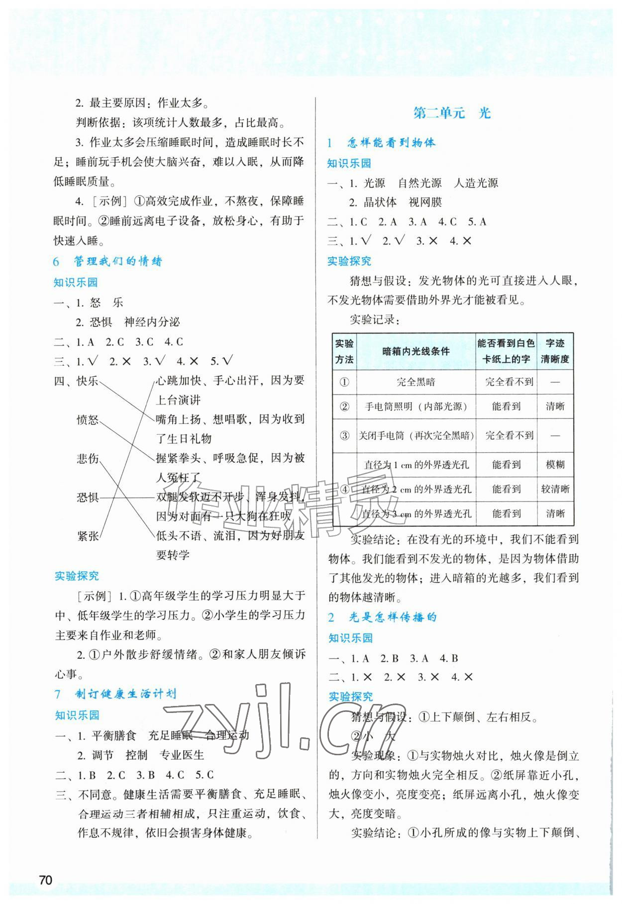 2026年学习与评价陕西六年级科学上册教科版&nbsp;第2页