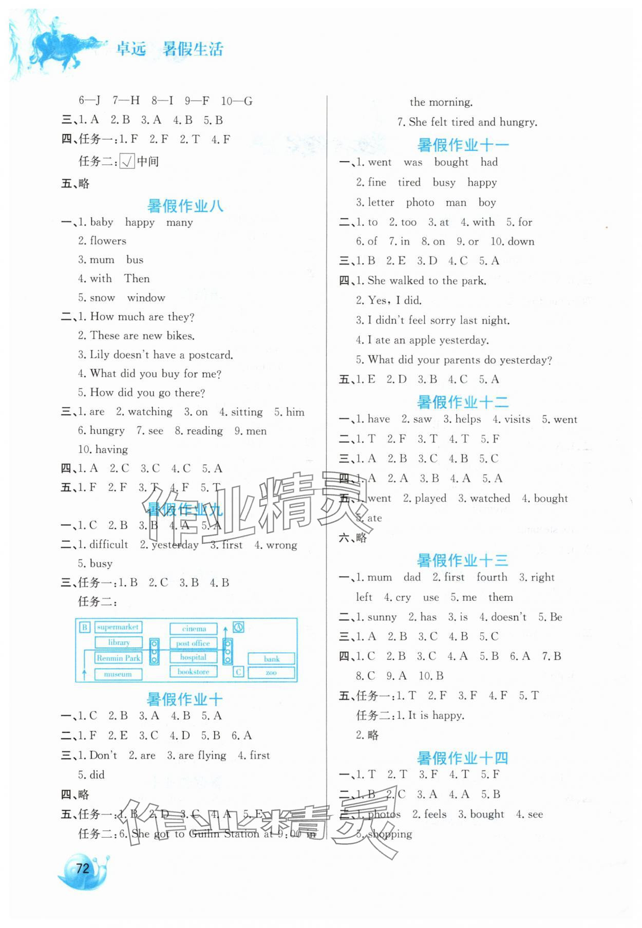 2025年暑假生活河北美术出版社五年级英语冀教版 第2页