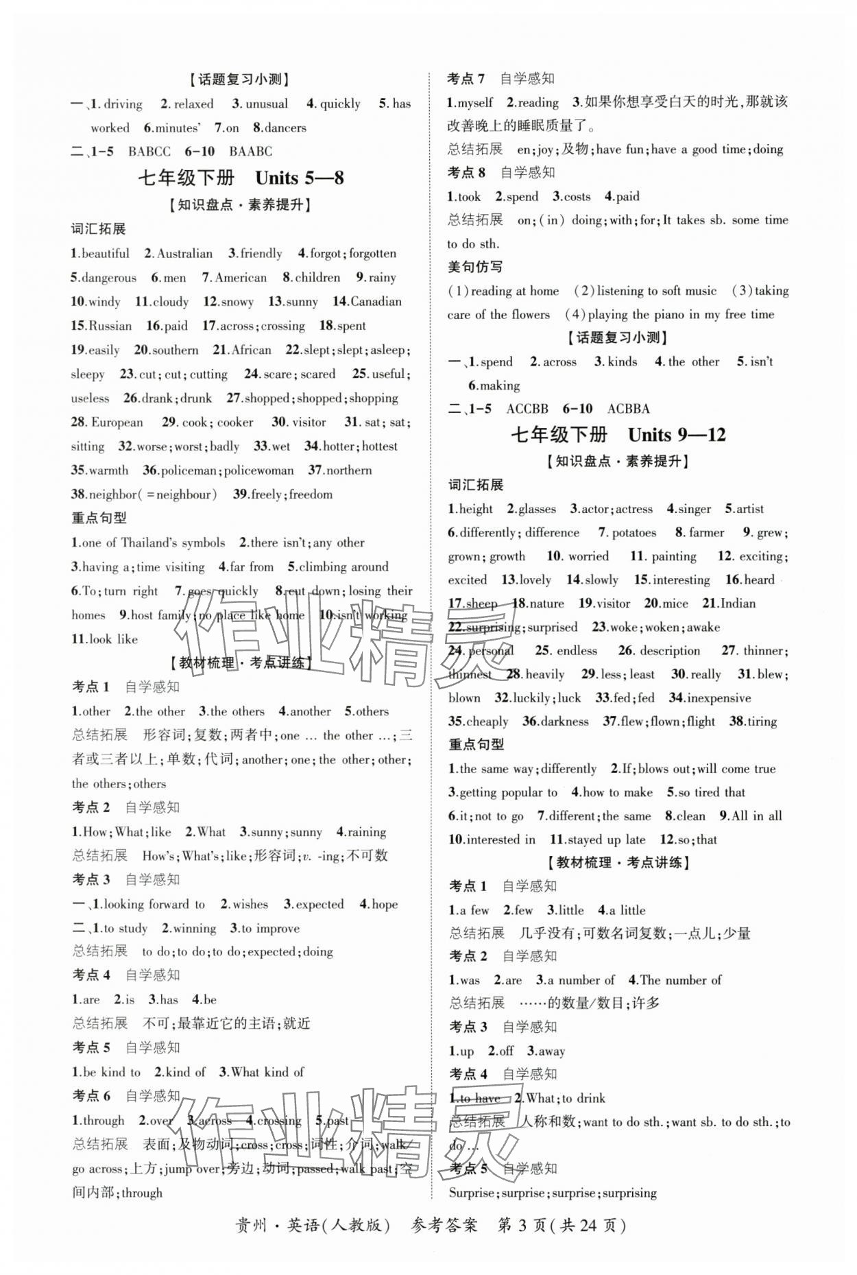 2025年國華圖書架構中考英語貴州專版 第3頁