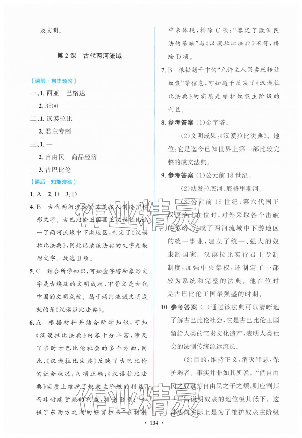 2025年同步精练广东九年级历史全一册人教版 第2页