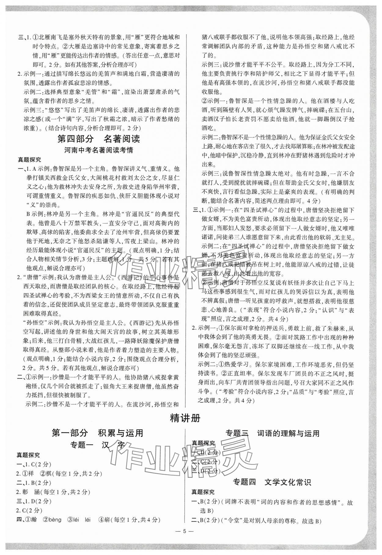 2024年鼎成中考精准提分语文河南专版 第4页