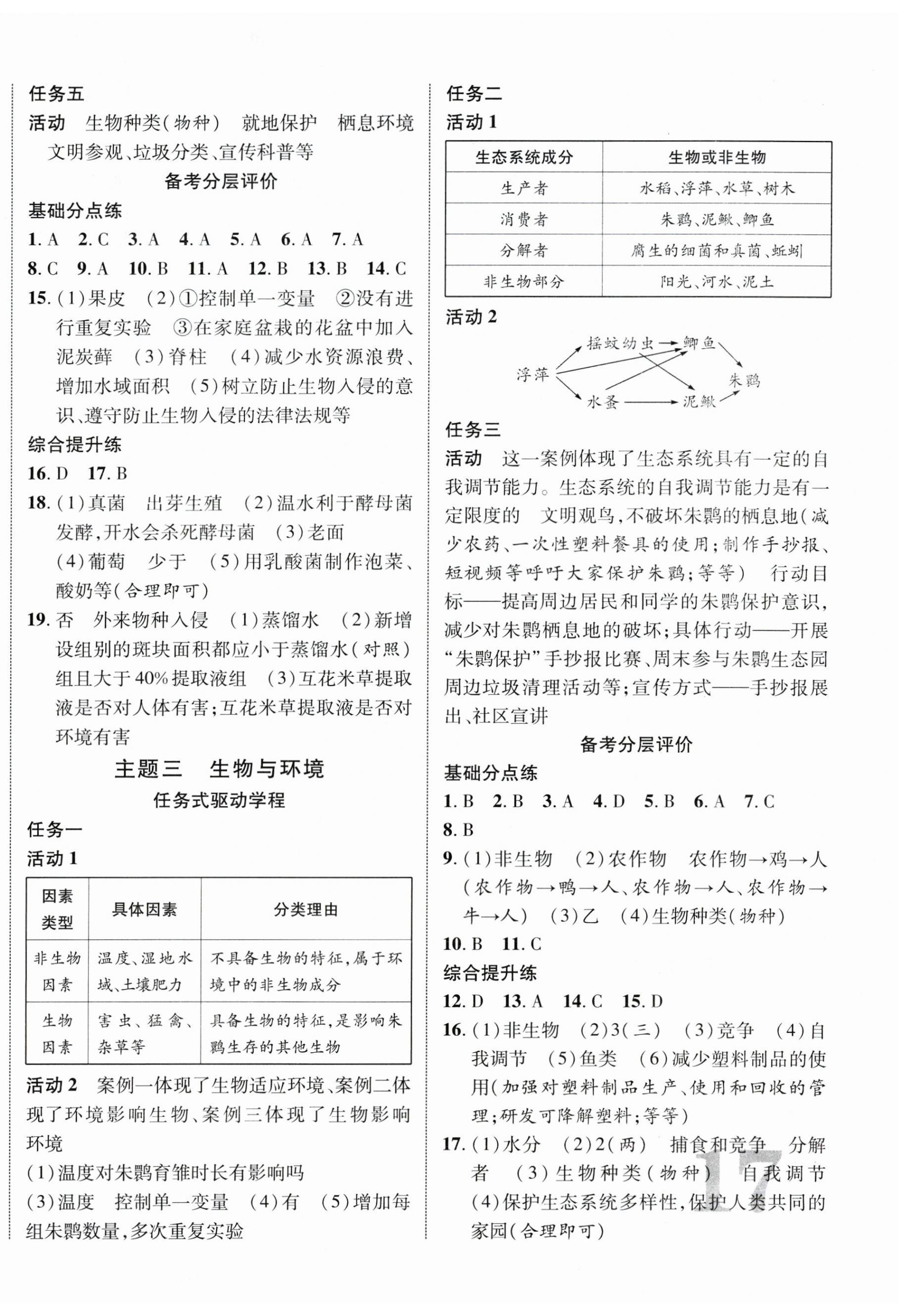 2026年中考总复习优化指导生物陕西中考&nbsp;第2页