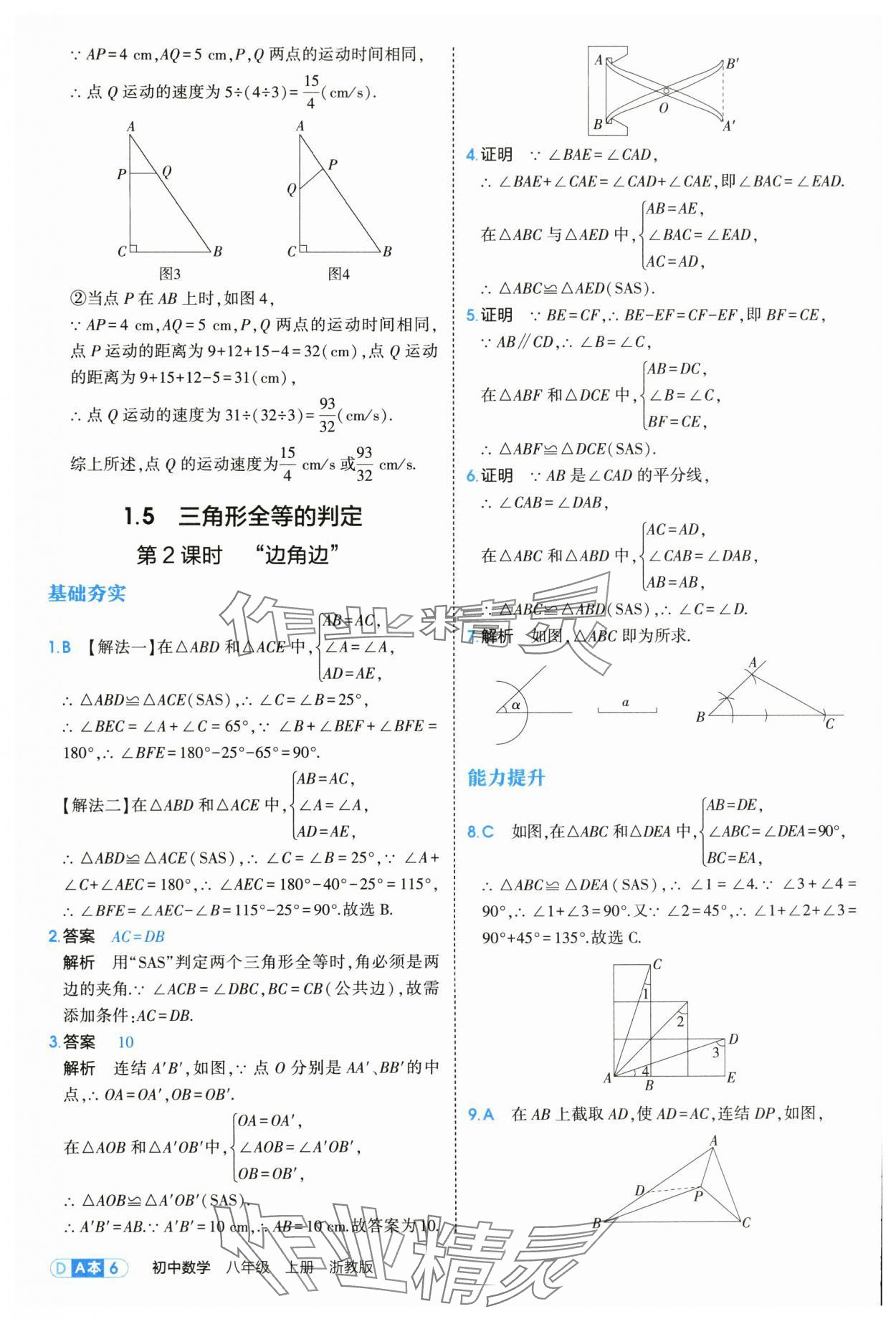 2025年5年中考3年模擬八年級(jí)數(shù)學(xué)上冊(cè)浙教版 第6頁