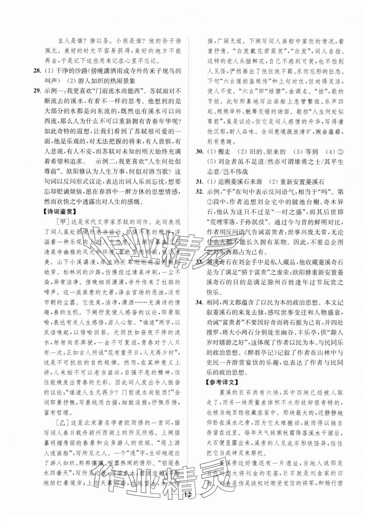 2023年一閱優(yōu)品尖子生培優(yōu)教程九年級(jí)語(yǔ)文全一冊(cè)人教版 第12頁(yè)