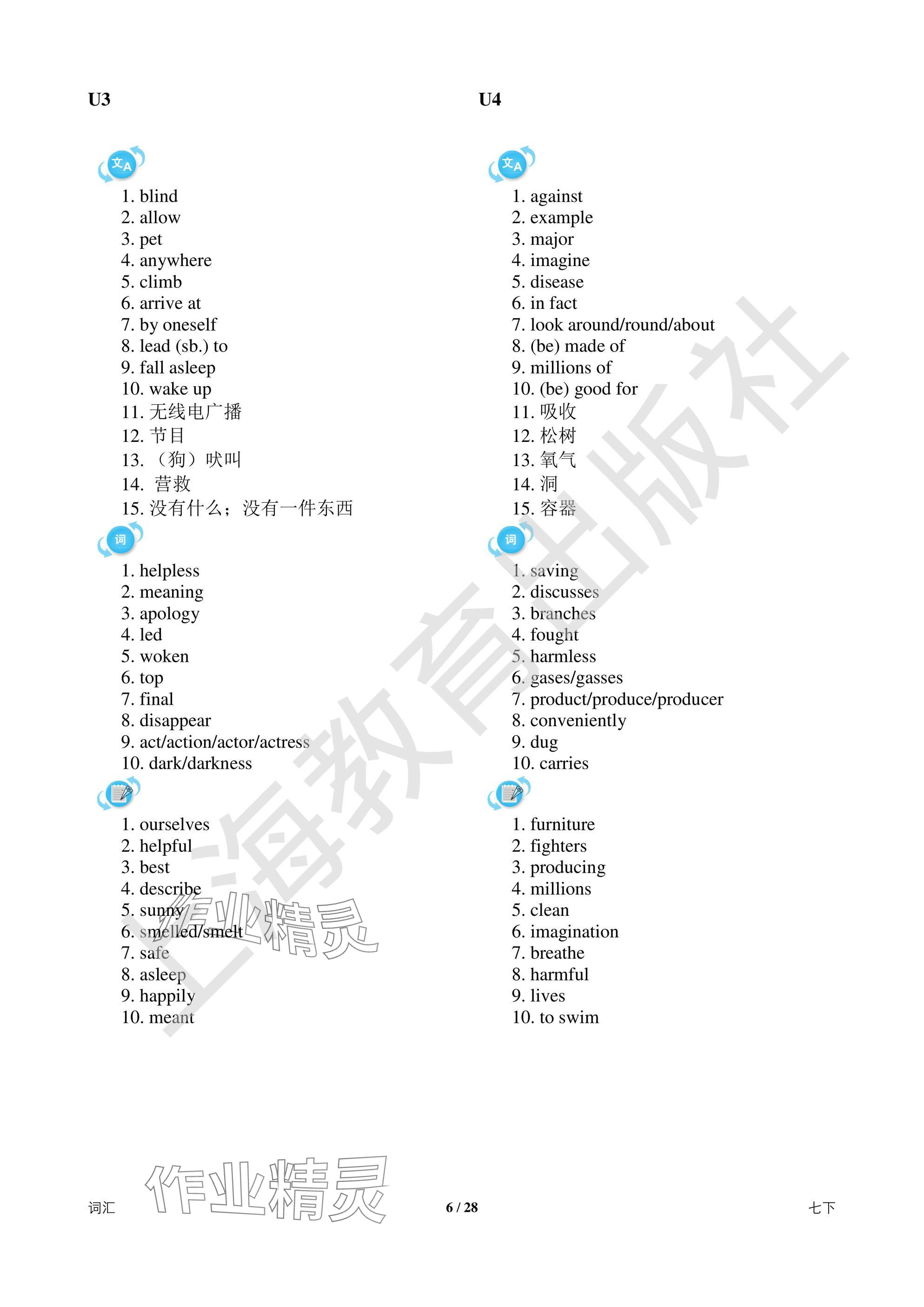 2025年中考英語總復(fù)習(xí)決勝100天深圳專版 參考答案第6頁