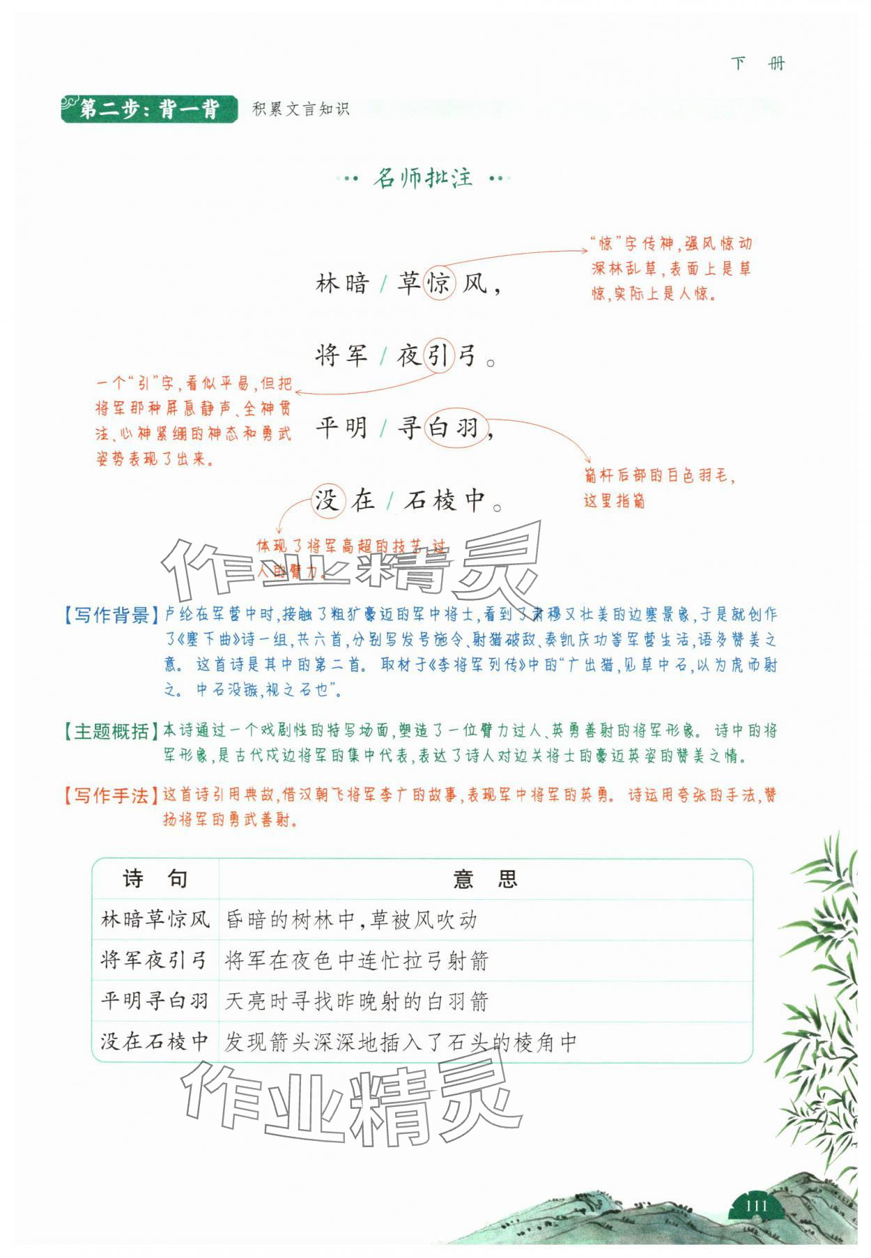 2025年一本阅读题小古文四年级 第1页