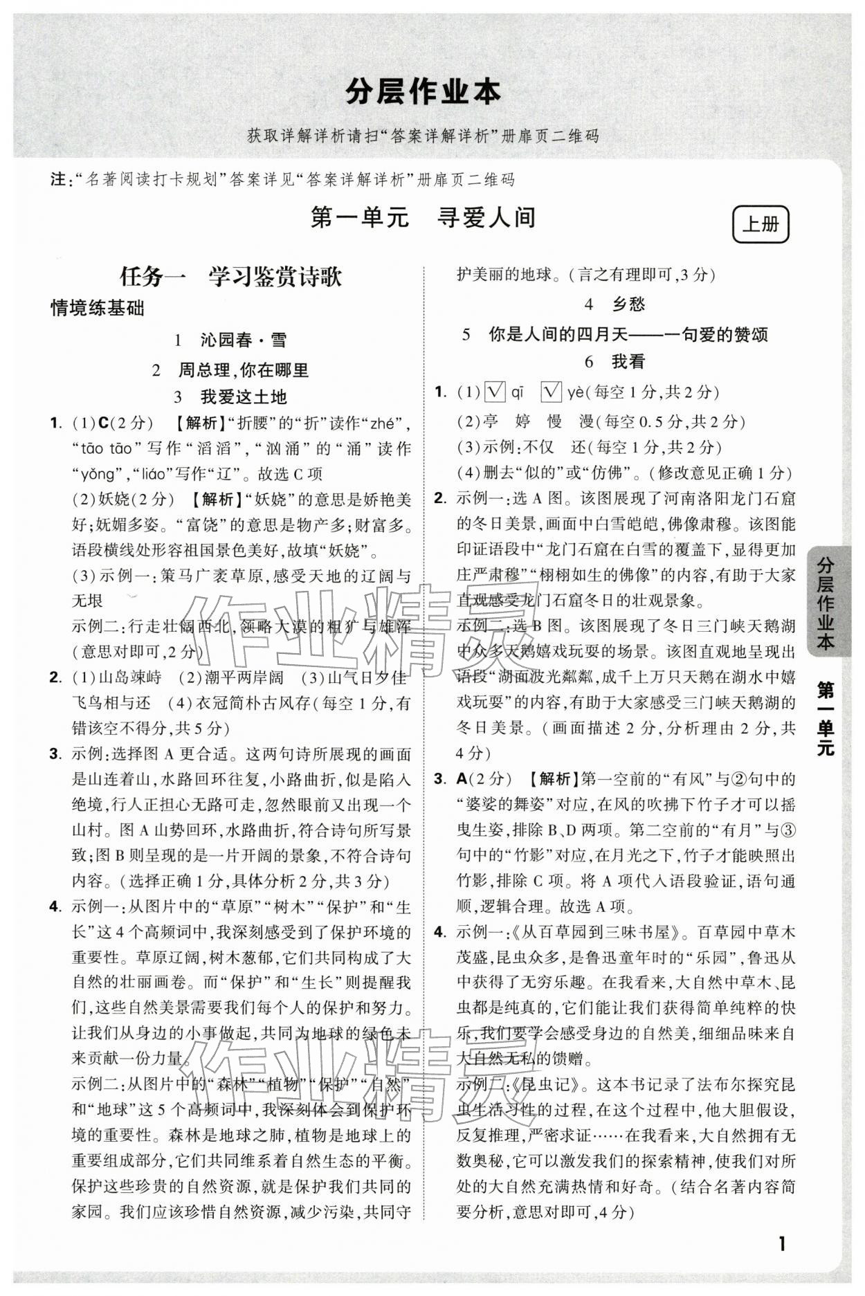 2025年情境题与中考新考法九年级语文全一册人教版河南专版 第1页