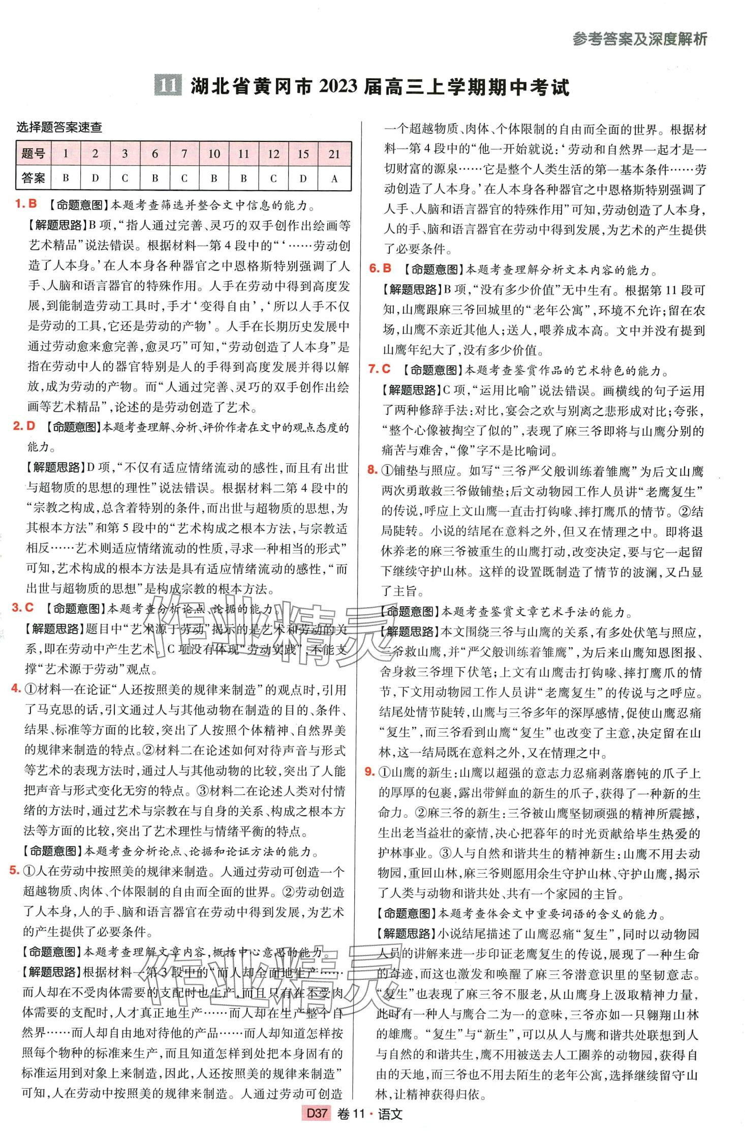 2024年高考快遞高考模擬匯編高中語文通用版 第39頁