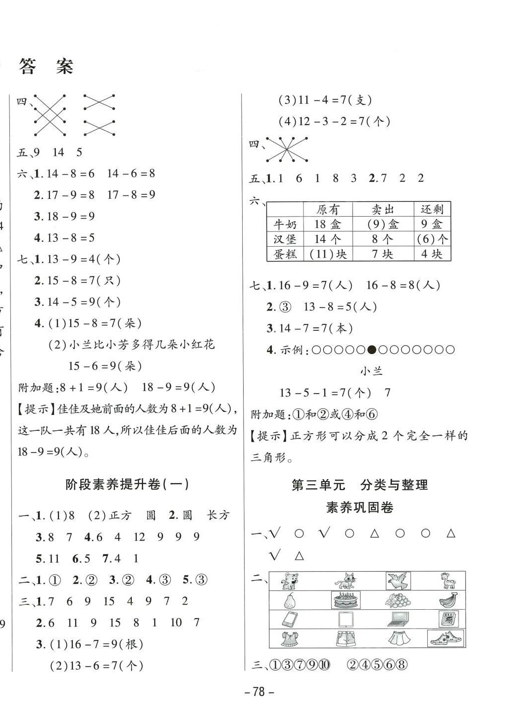 2024年创新考王完全试卷一年级数学下册人教版 第2页