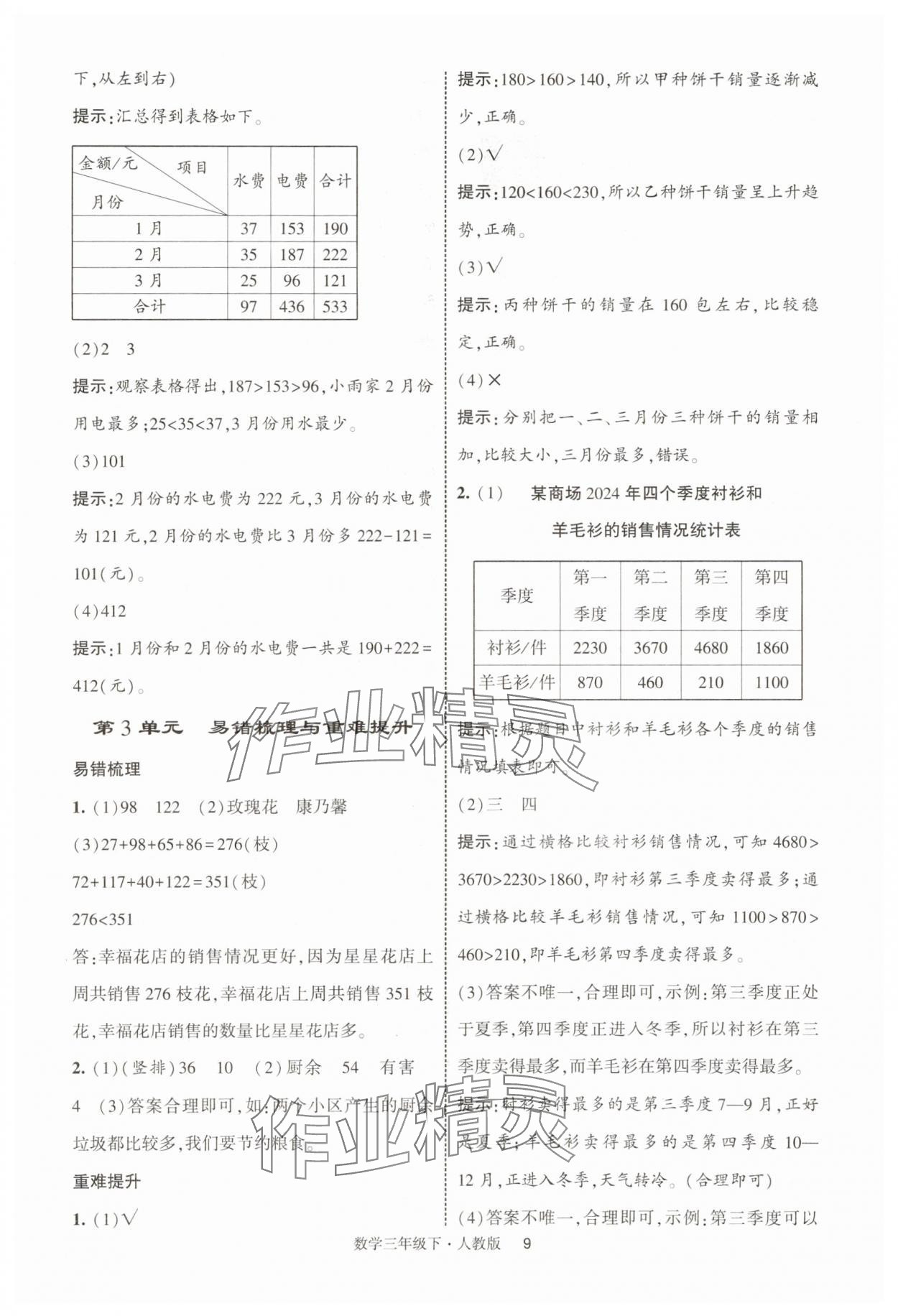 2025年經(jīng)綸學(xué)典提高班三年級數(shù)學(xué)下冊人教版浙江專版 第9頁