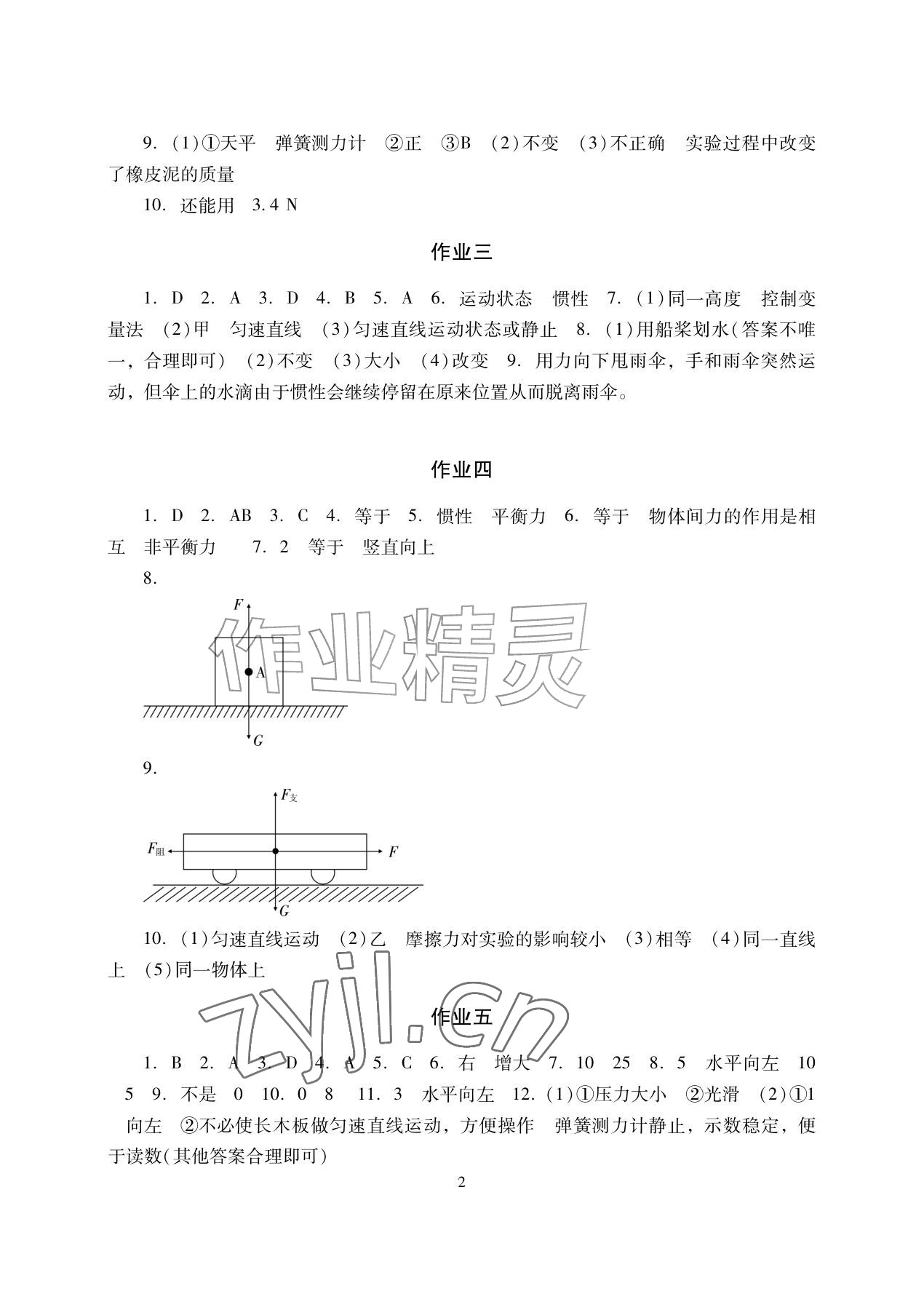 2026年暑假生活湖南少年儿童出版社八年级副科综合&nbsp;参考答案第2页
