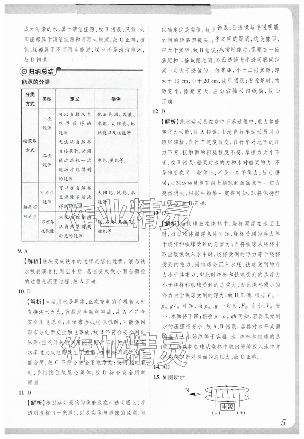 2024年原創(chuàng)仿真卷物理中考河南專(zhuān)版 參考答案第5頁(yè)