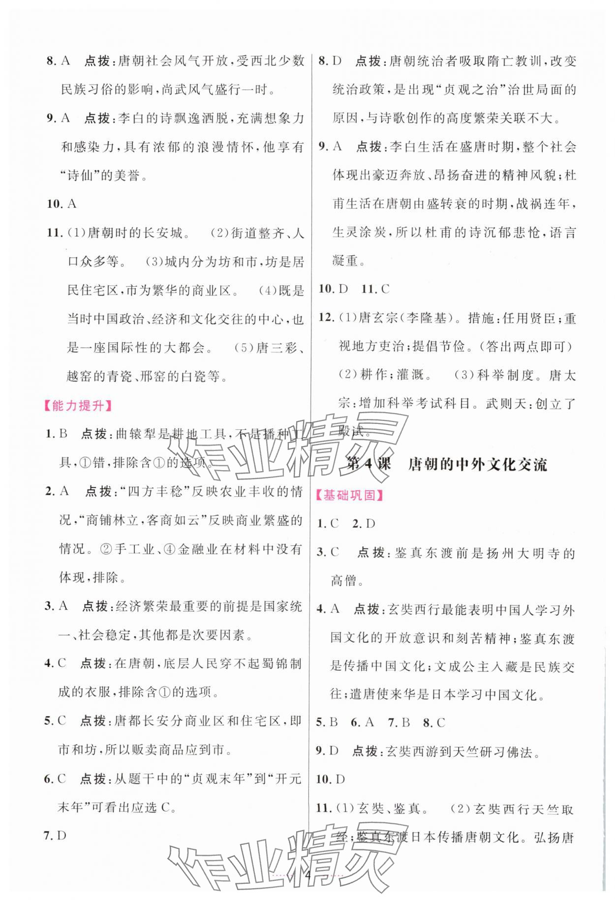 2024年三維數(shù)字課堂七年級(jí)歷史下冊人教版 第4頁