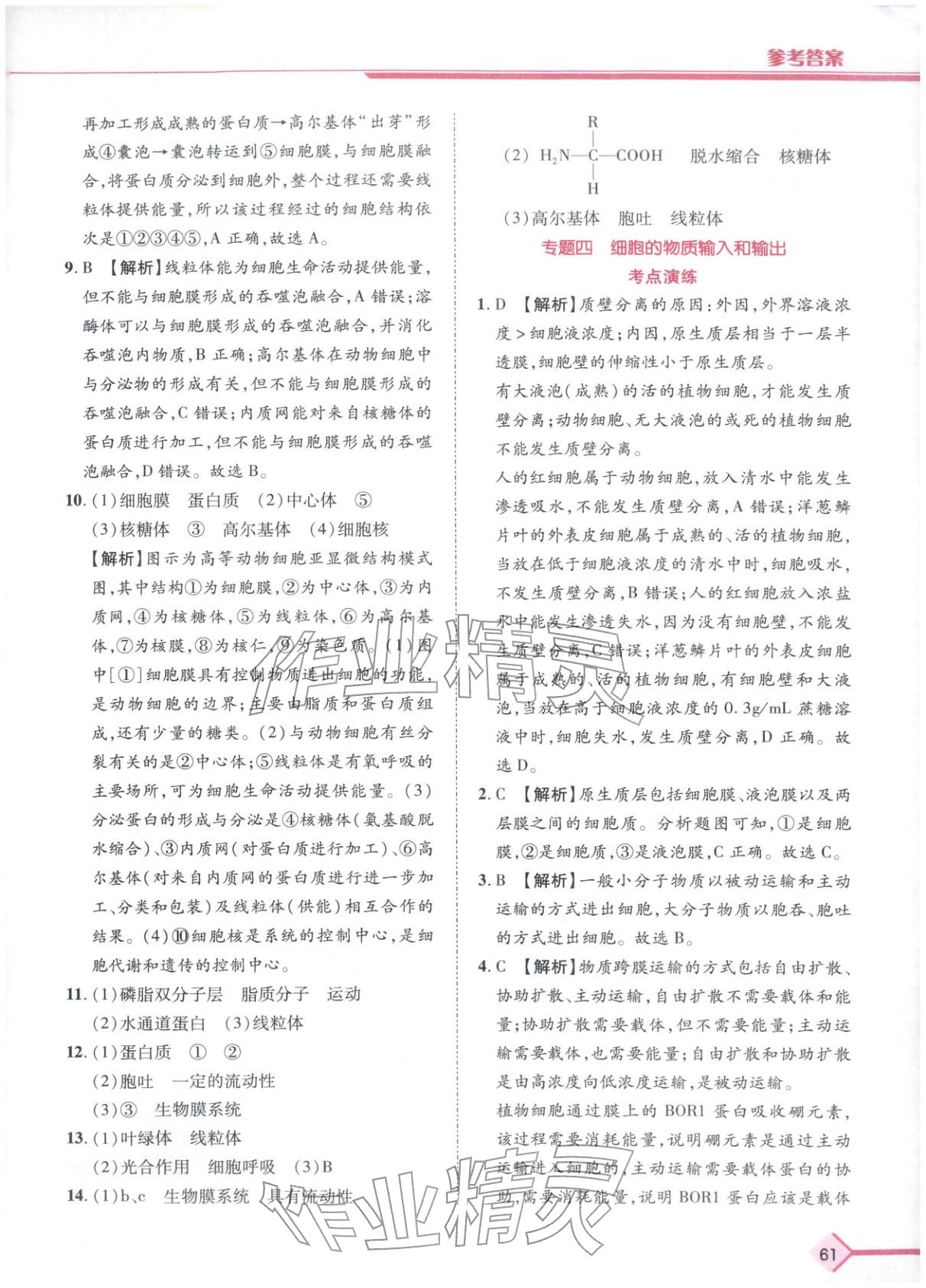 2026年普通高中学业水平考试A+考案生物陕西专版&nbsp;第4页