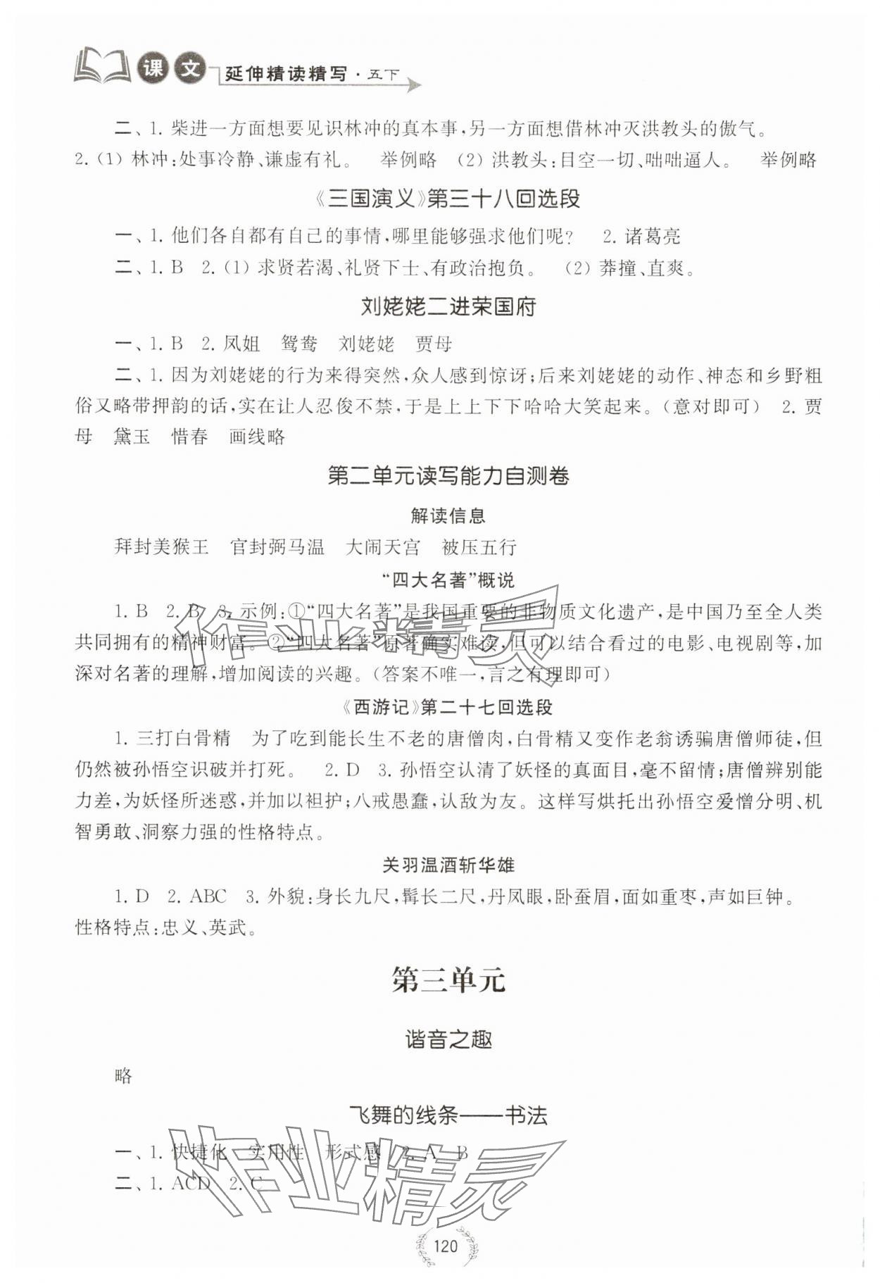 2025年读写大讲堂课文延伸精读精写五年级语文下册人教版 第2页
