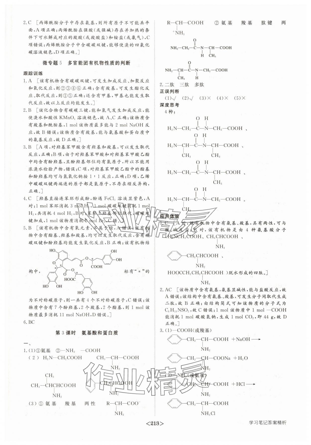 2025年步步高學(xué)習(xí)筆記高中化學(xué)選擇性必修3魯科版 參考答案第16頁(yè)