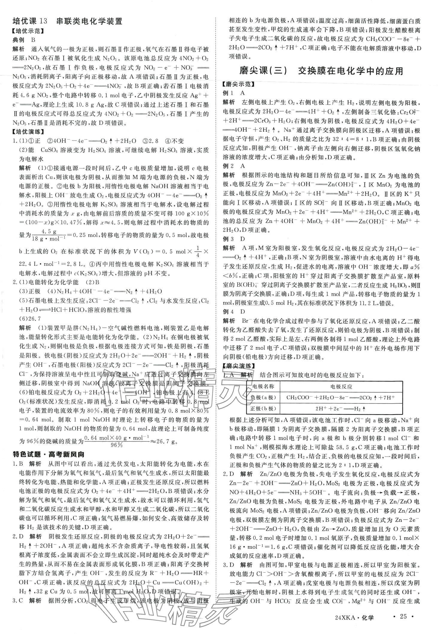 2024年金太阳教育金太阳考案化学 第25页